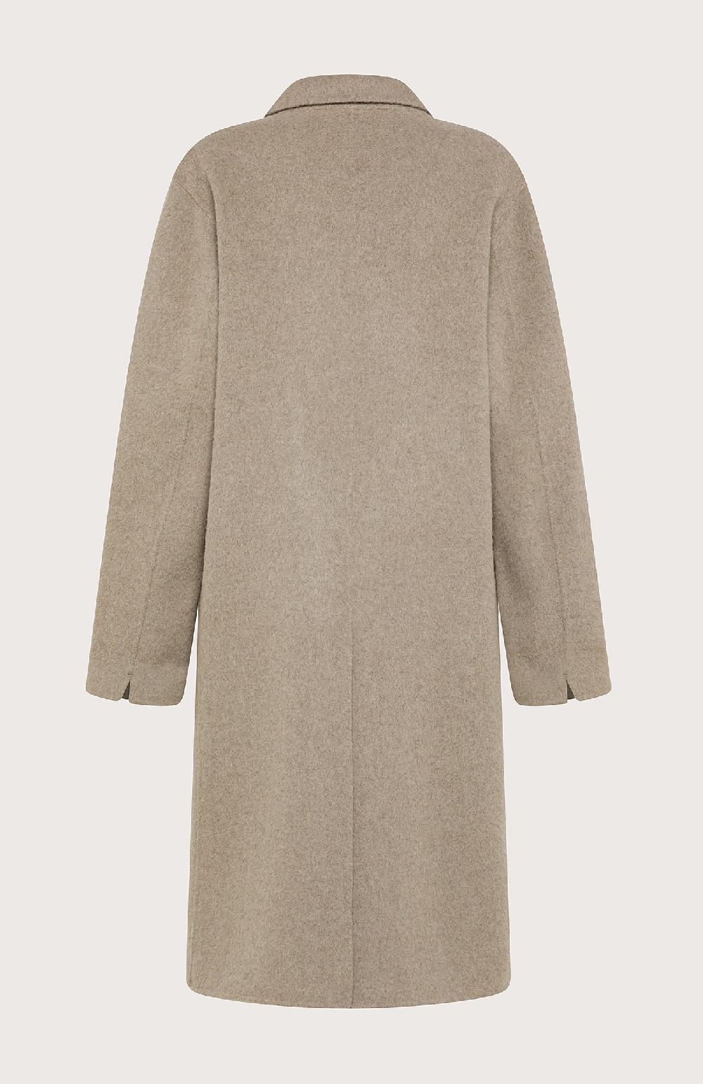 Seventy Cappotto Doppiopetto In Double Melange - Col. Neutro