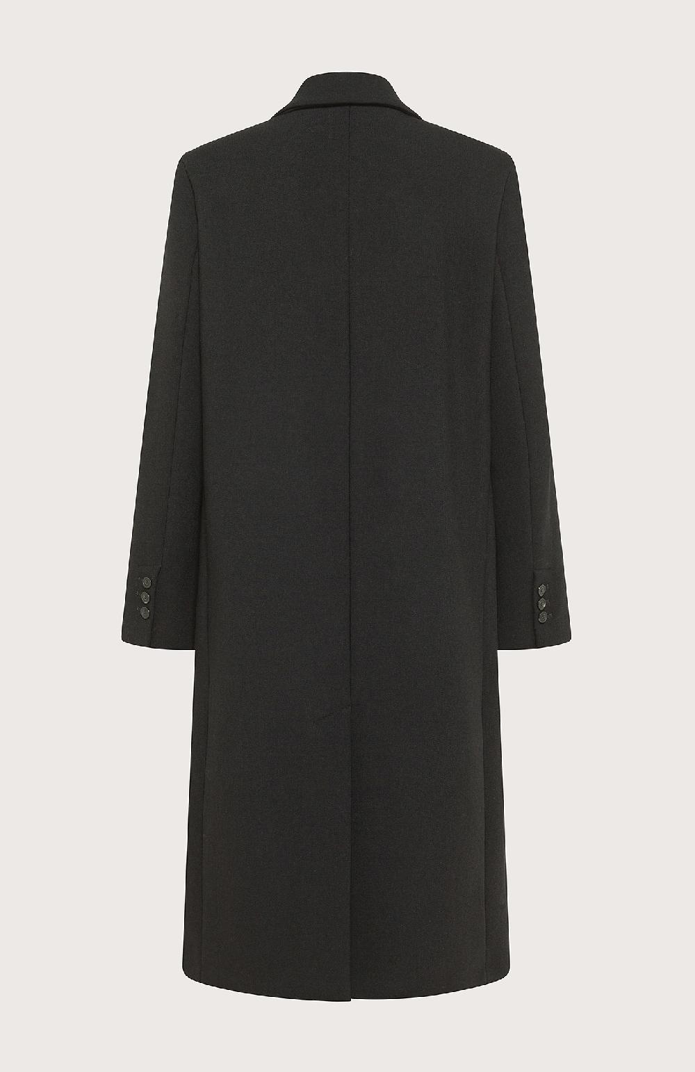 Seventy Cappotto Doppiopetto In Misto Lana Bistretch - Col. Nero