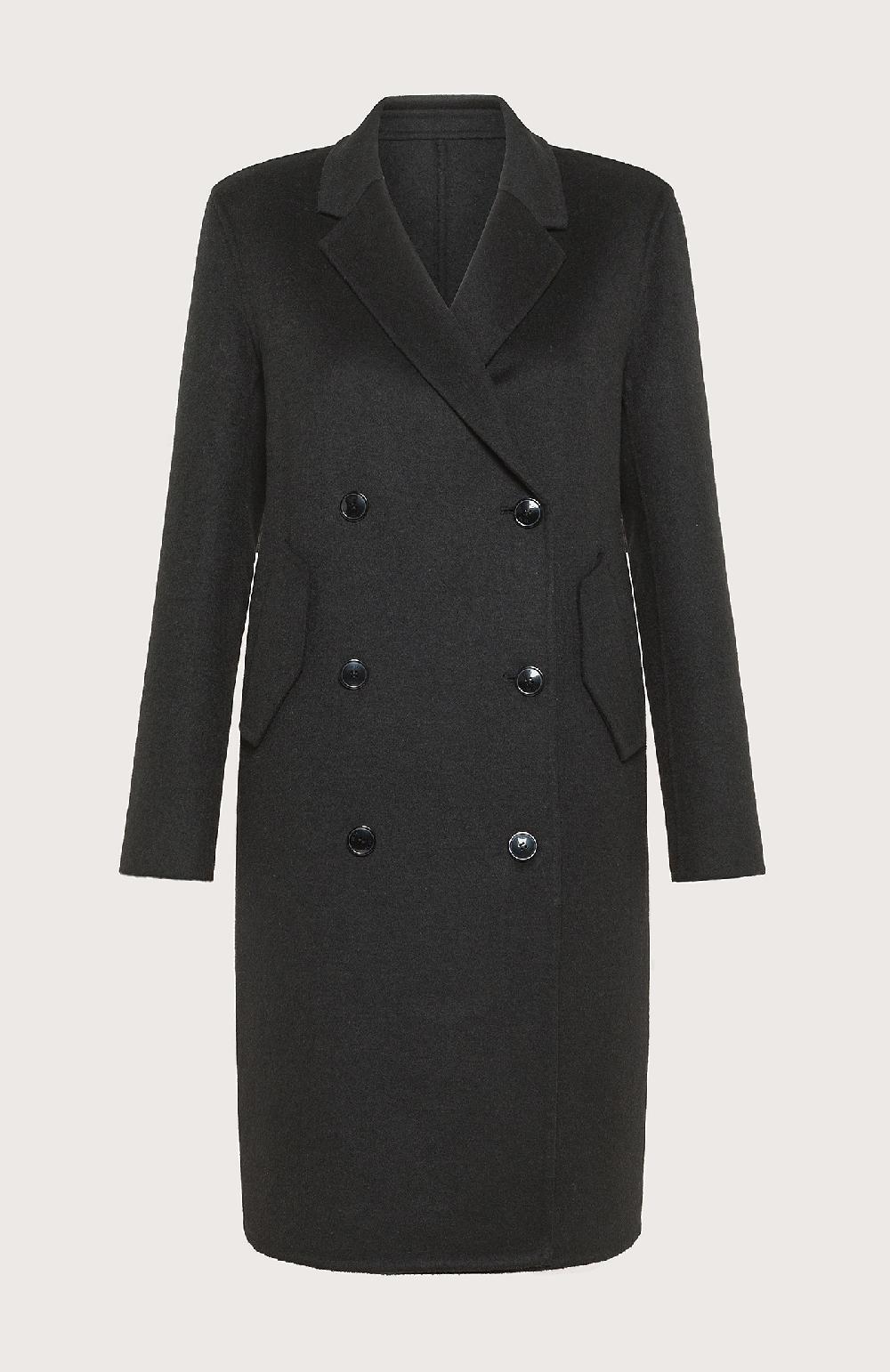 Seventy Cappotto doppiopetto in panno double - Col. Nero