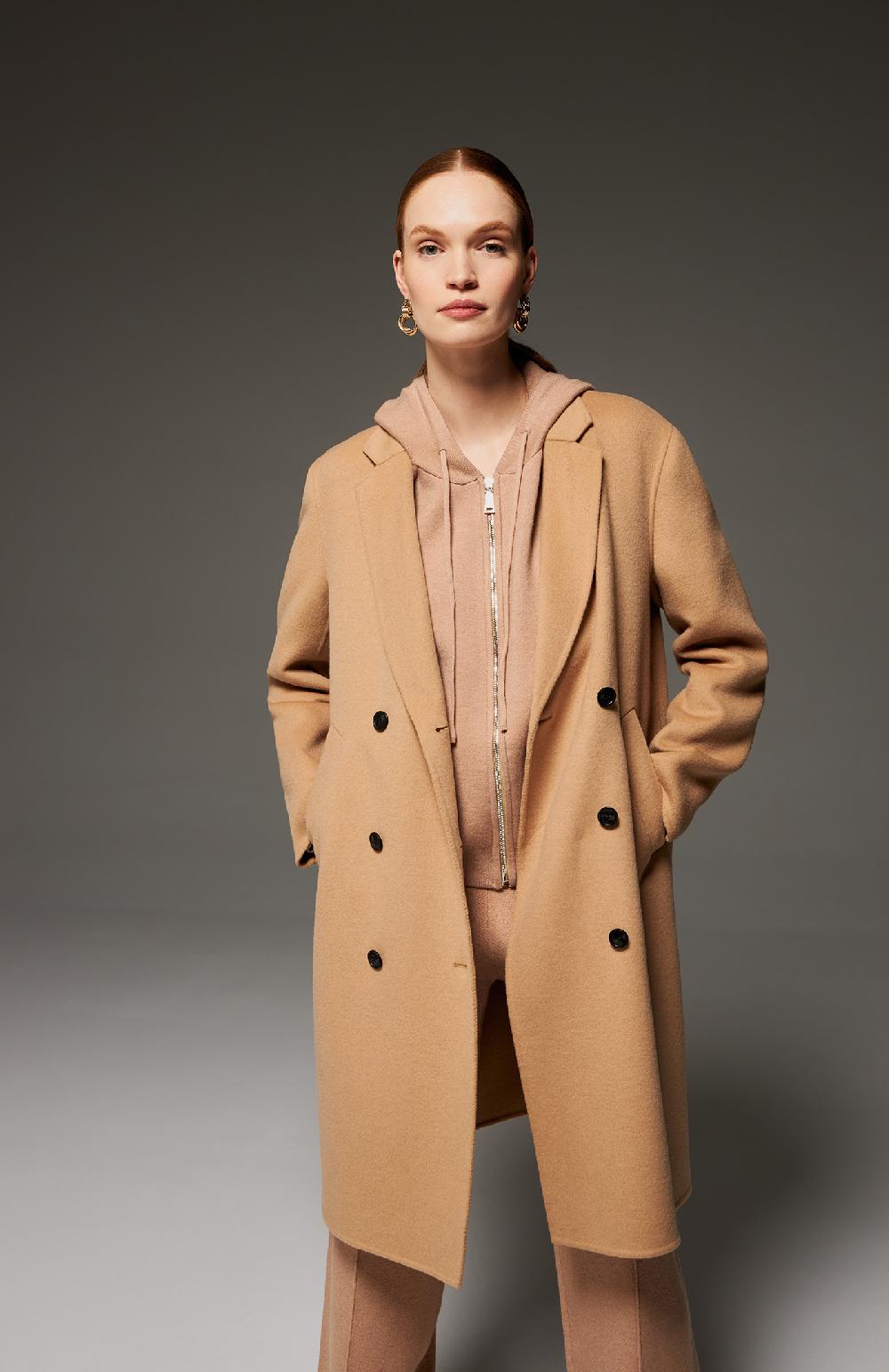 Seventy Cappotto Doppiopetto In Panno Double - Col. Neutro