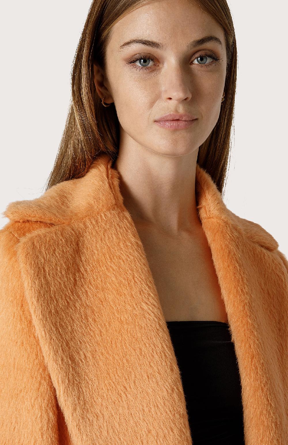 Seventy Cappotto In Panno Misto Alpaca - Col. Arancione