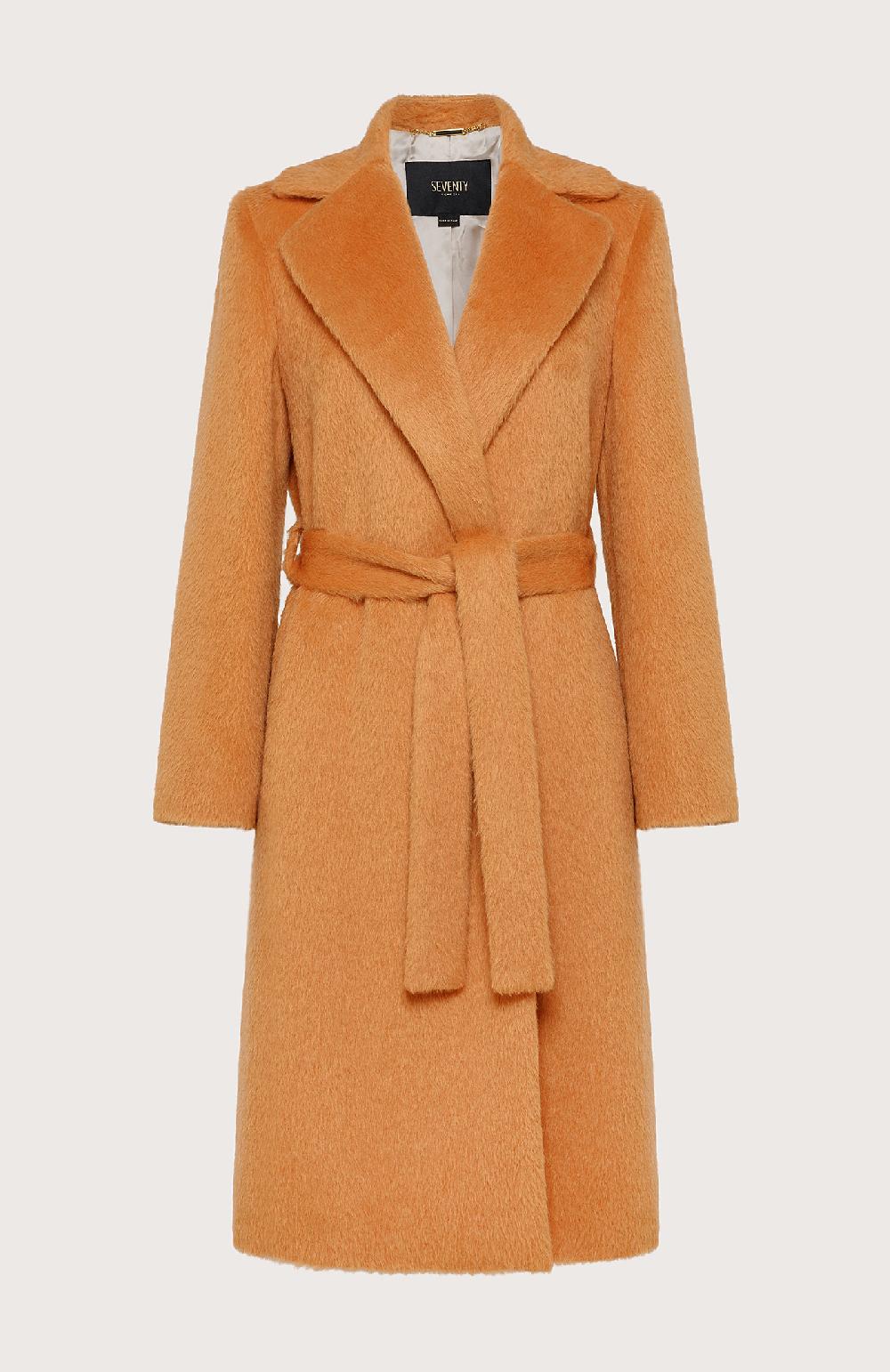 Seventy Cappotto in panno misto alpaca - Col. Arancione