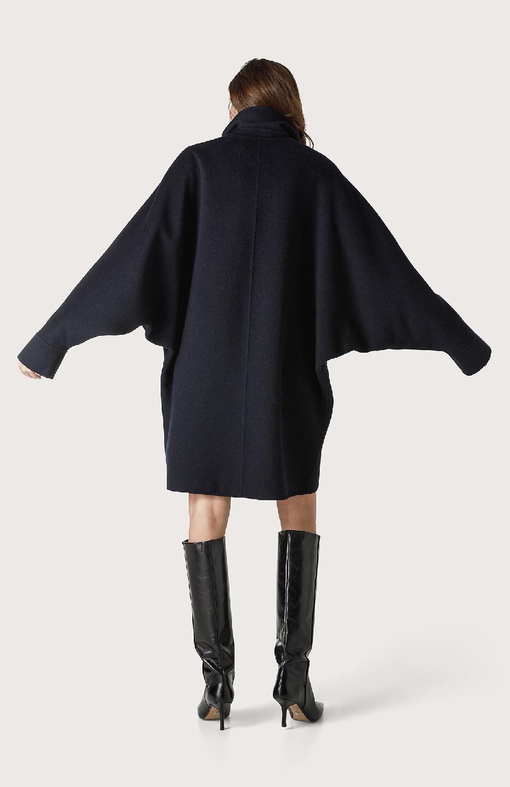 Seventy Cappotto Over Con Manica Pipistrello - Col. Blu