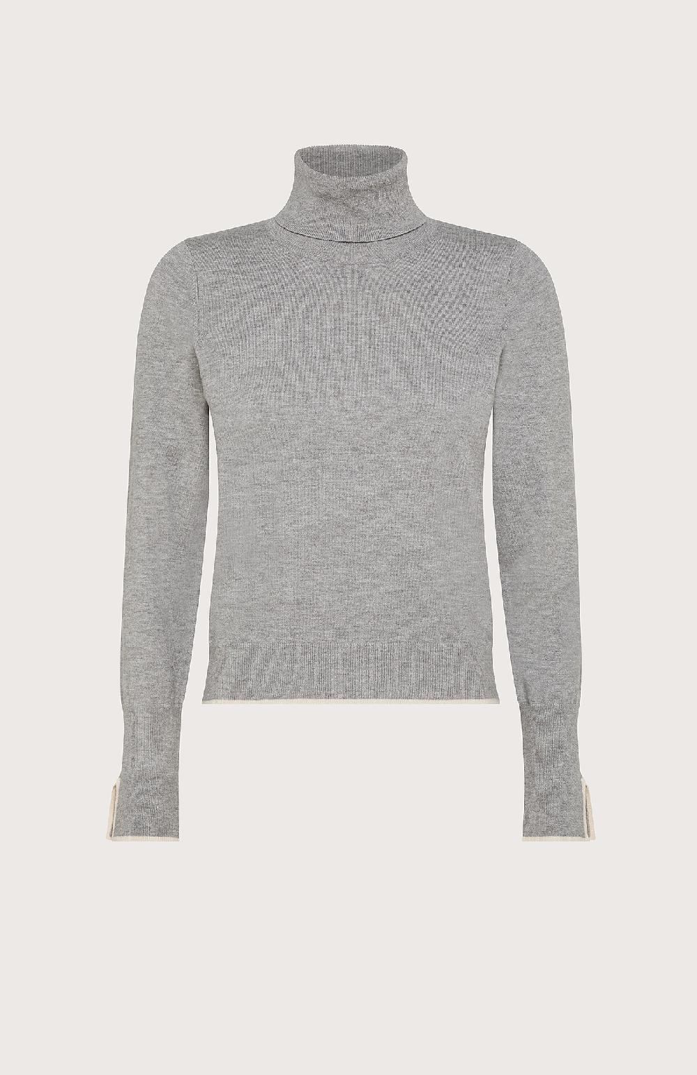 Seventy Dolcevita con costine alte e tagli sui polsi - Col. Grigio