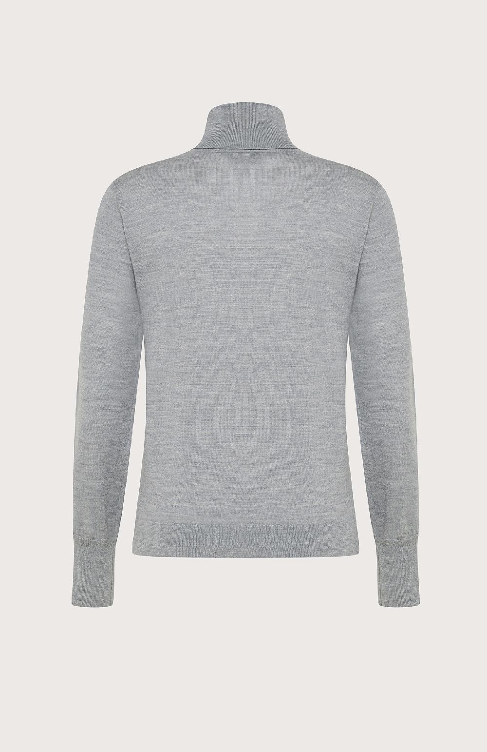 Seventy Dolcevita In Lana Merinos Con Maniche Sbuffo - Col. Grigio