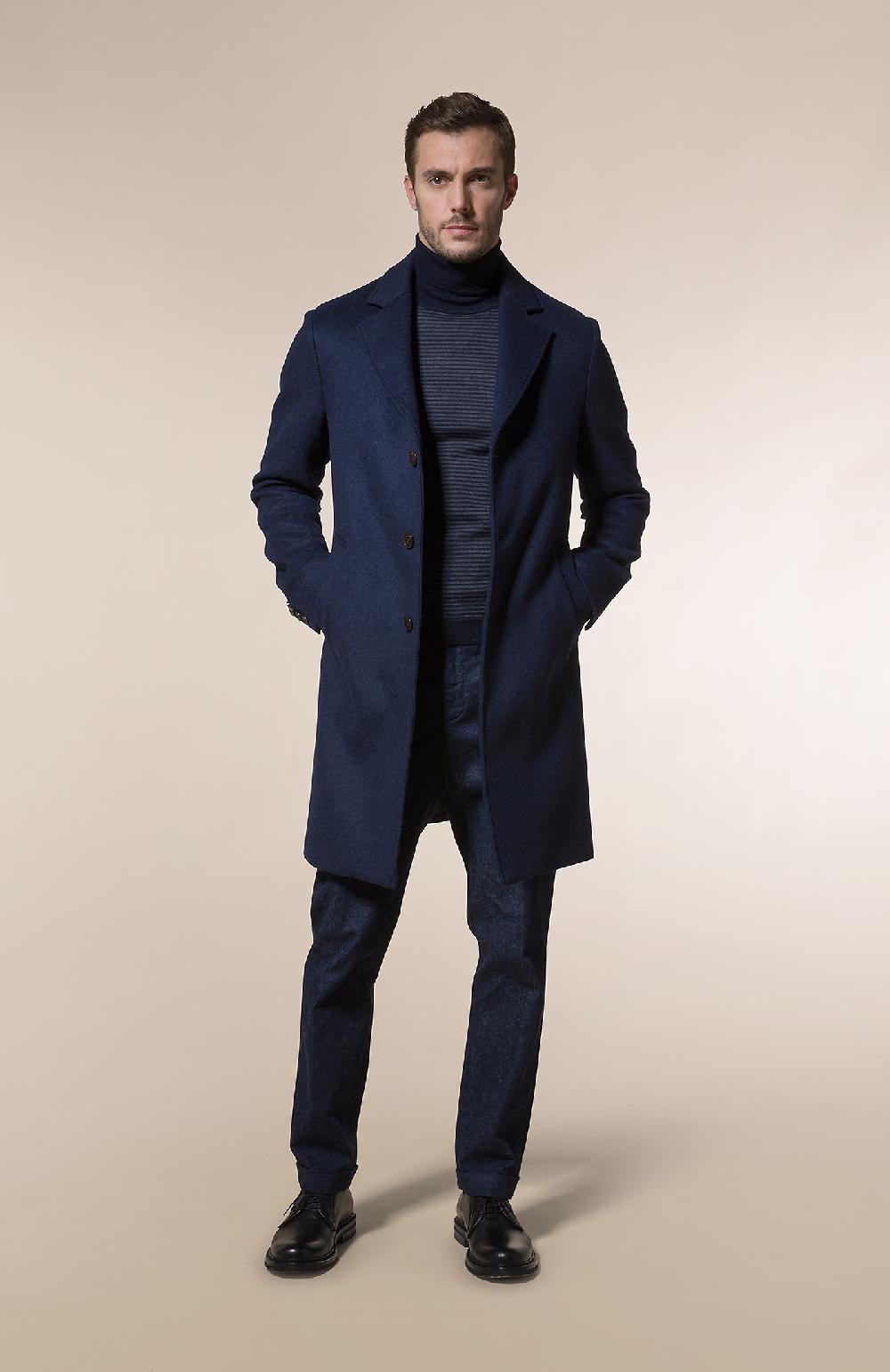 Seventy Dolcevita Rasato Con Righe Bicolore - Col. Blu