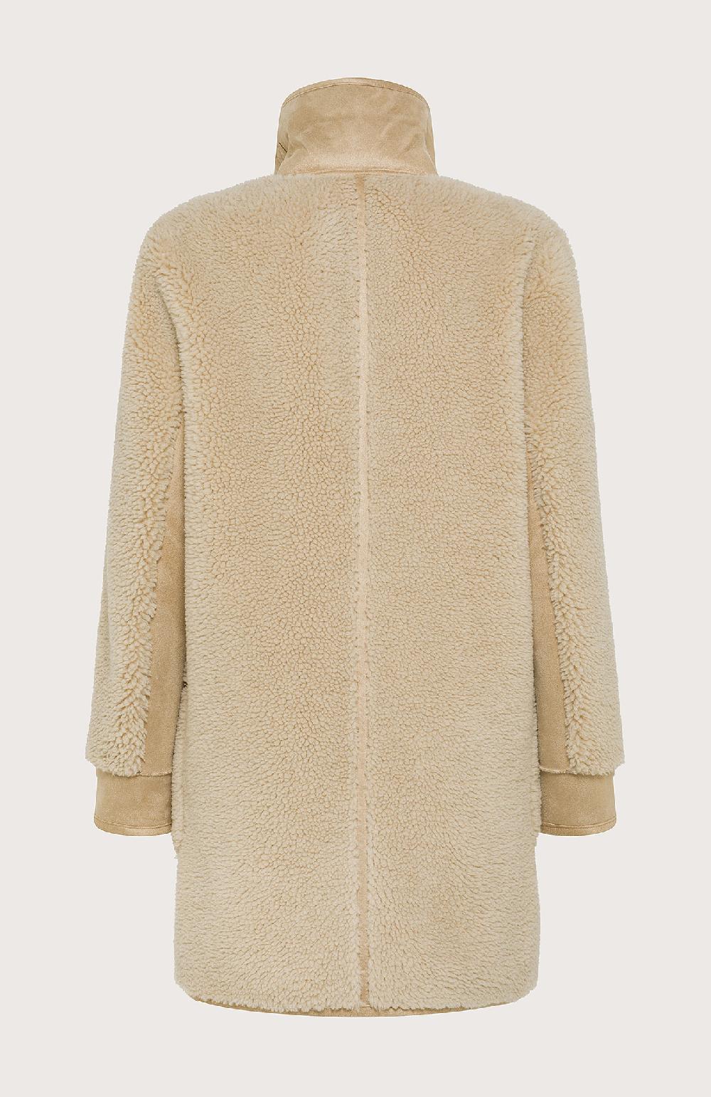 Seventy Ecomontone Lungo Con Fibbie Su Collo - Col. Neutro