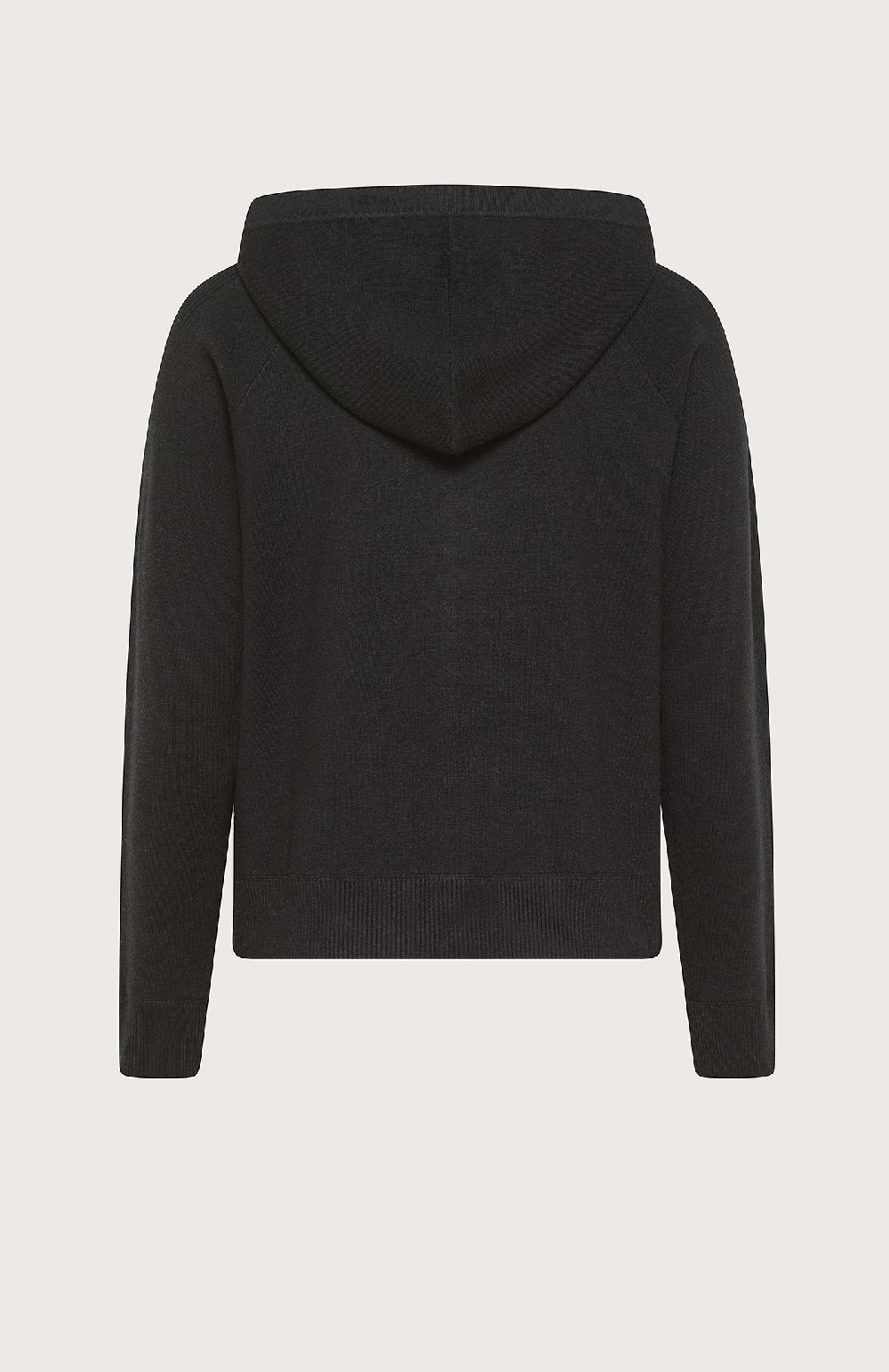 Seventy Felpa Con Cappuccio In Viscosa Stretch - Col. Nero