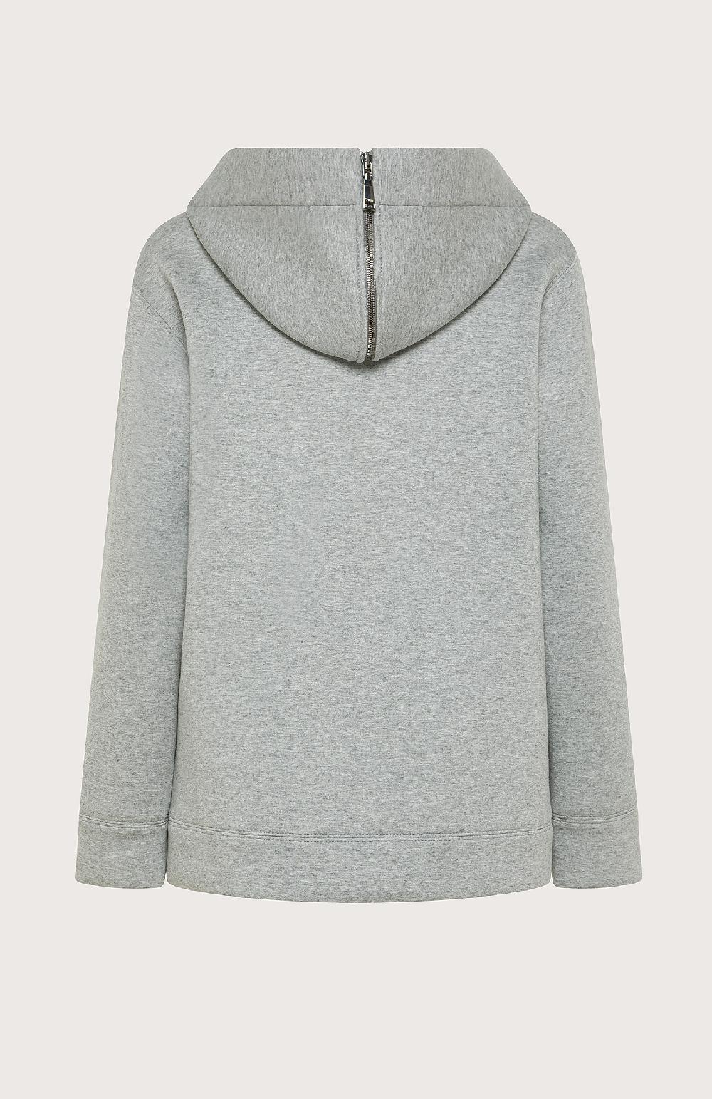 Seventy Felpa In Neoprene Con Cappuccio Separabile - Col. Grigio
