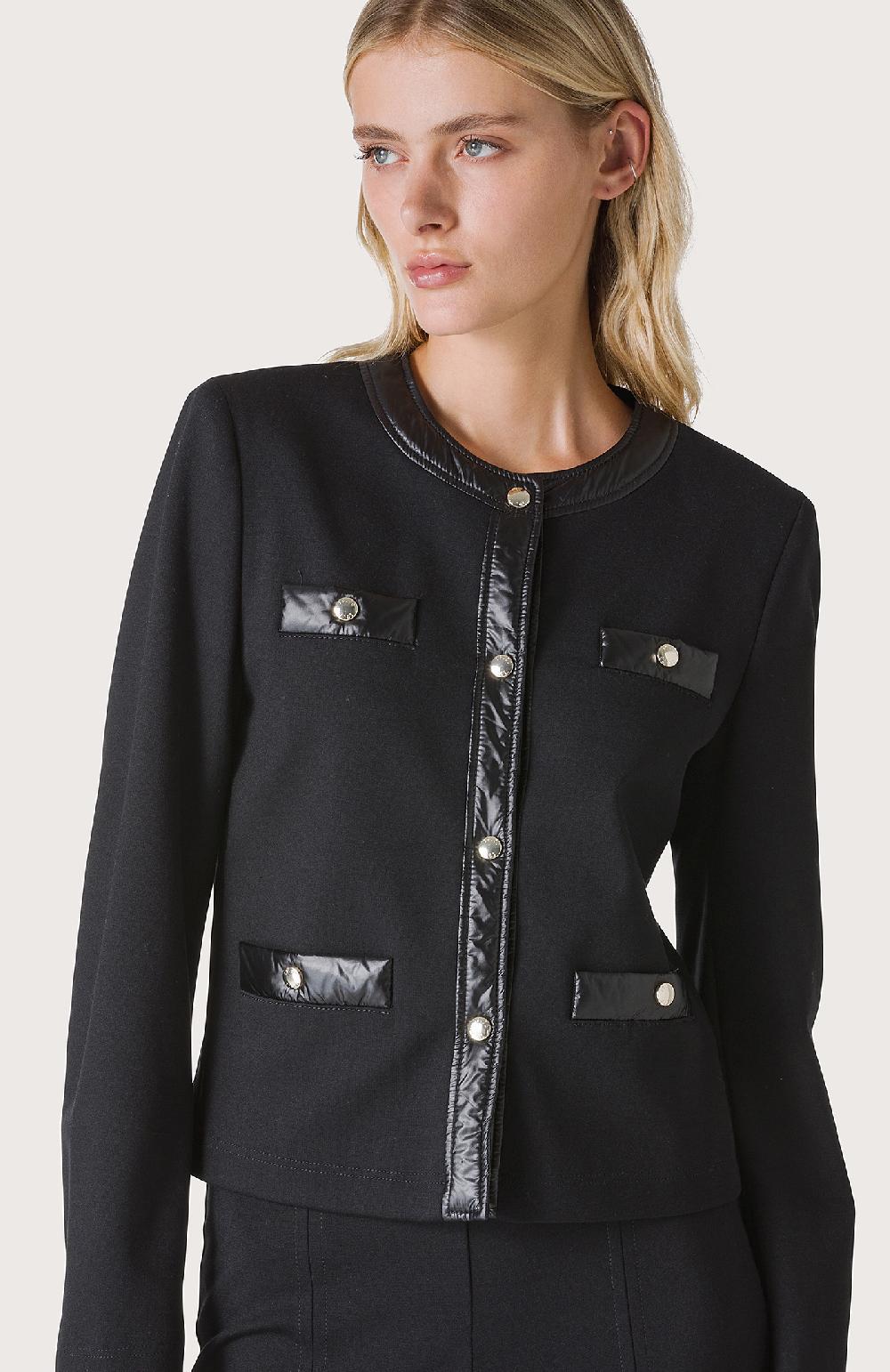 Seventy Giacca A Taglio Corto E Bottoni Push - Col. Nero