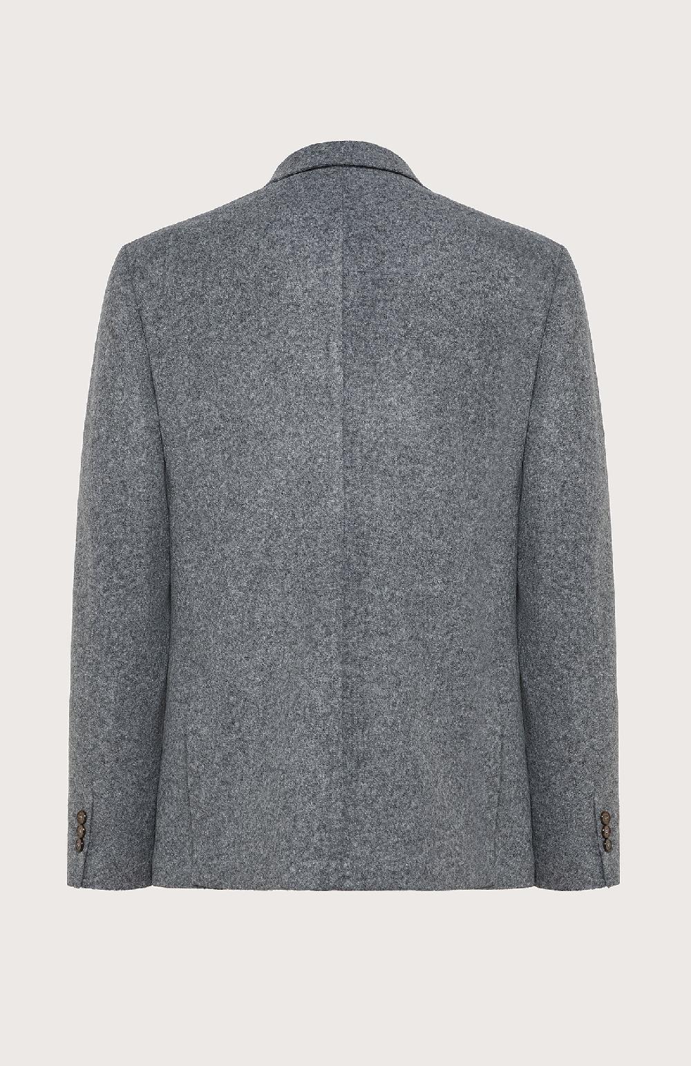 Seventy Giacca Decostruita Monopetto Regualar Fit In Jersey Melange Misto Lana - Col. Grigio