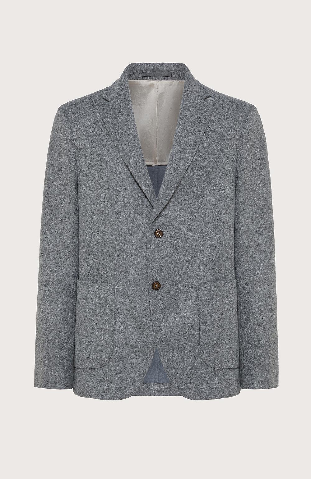 Seventy Giacca decostruita monopetto regualar fit in jersey melange misto lana - Col. Grigio