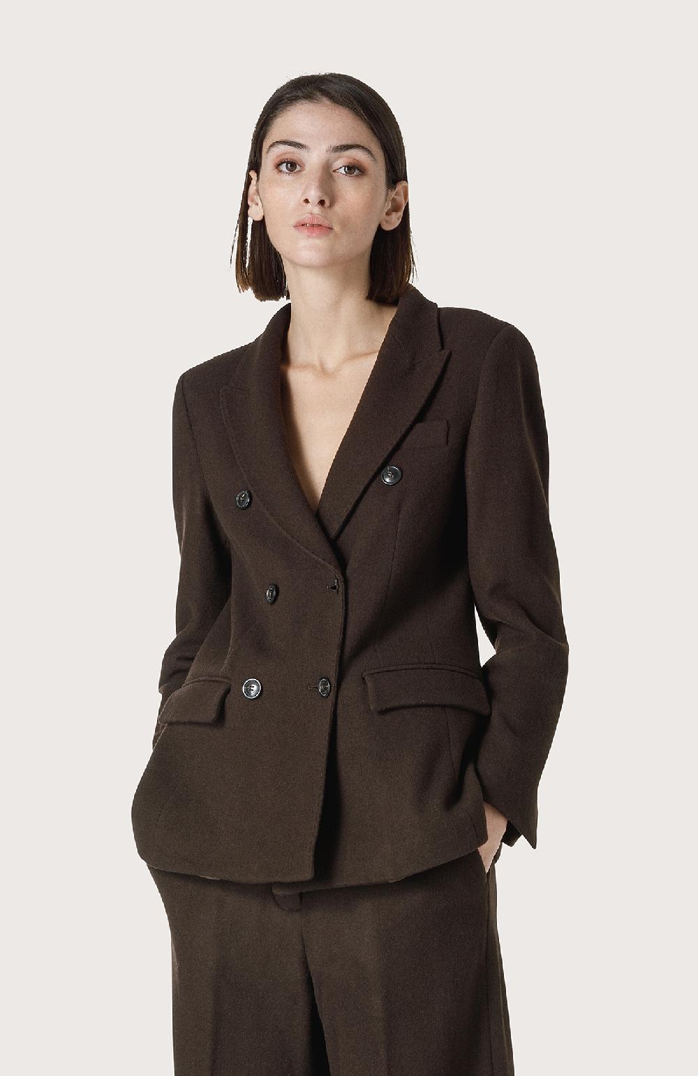 Seventy Giacca Doppiopetto Con Impunture - Col. Marrone