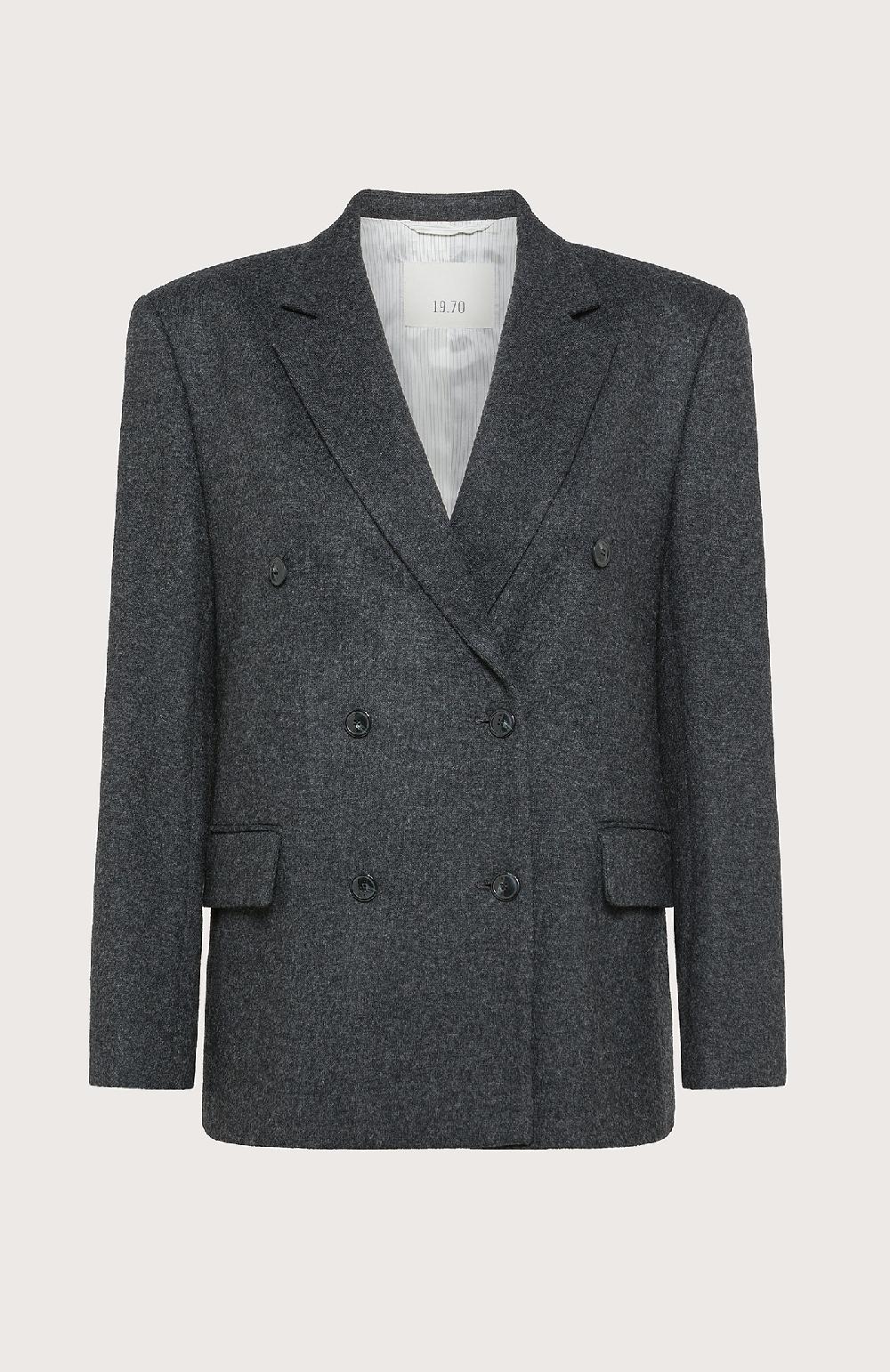 Seventy Giacca Doppiopetto Con Rever A Dente - Col. Grigio
