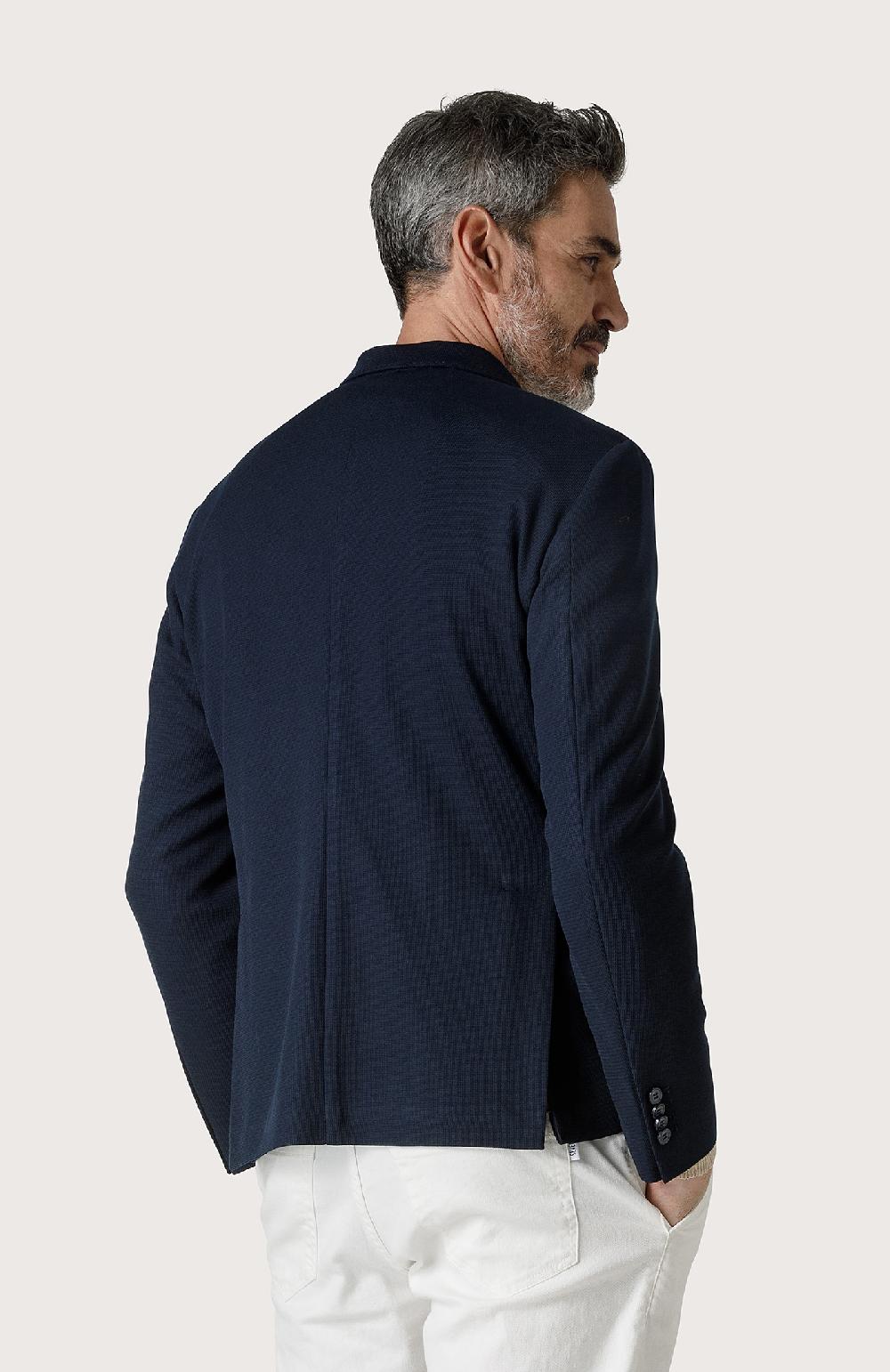 Seventy Giacca Doppiopetto Con Rever A Lancia - Col. Blu