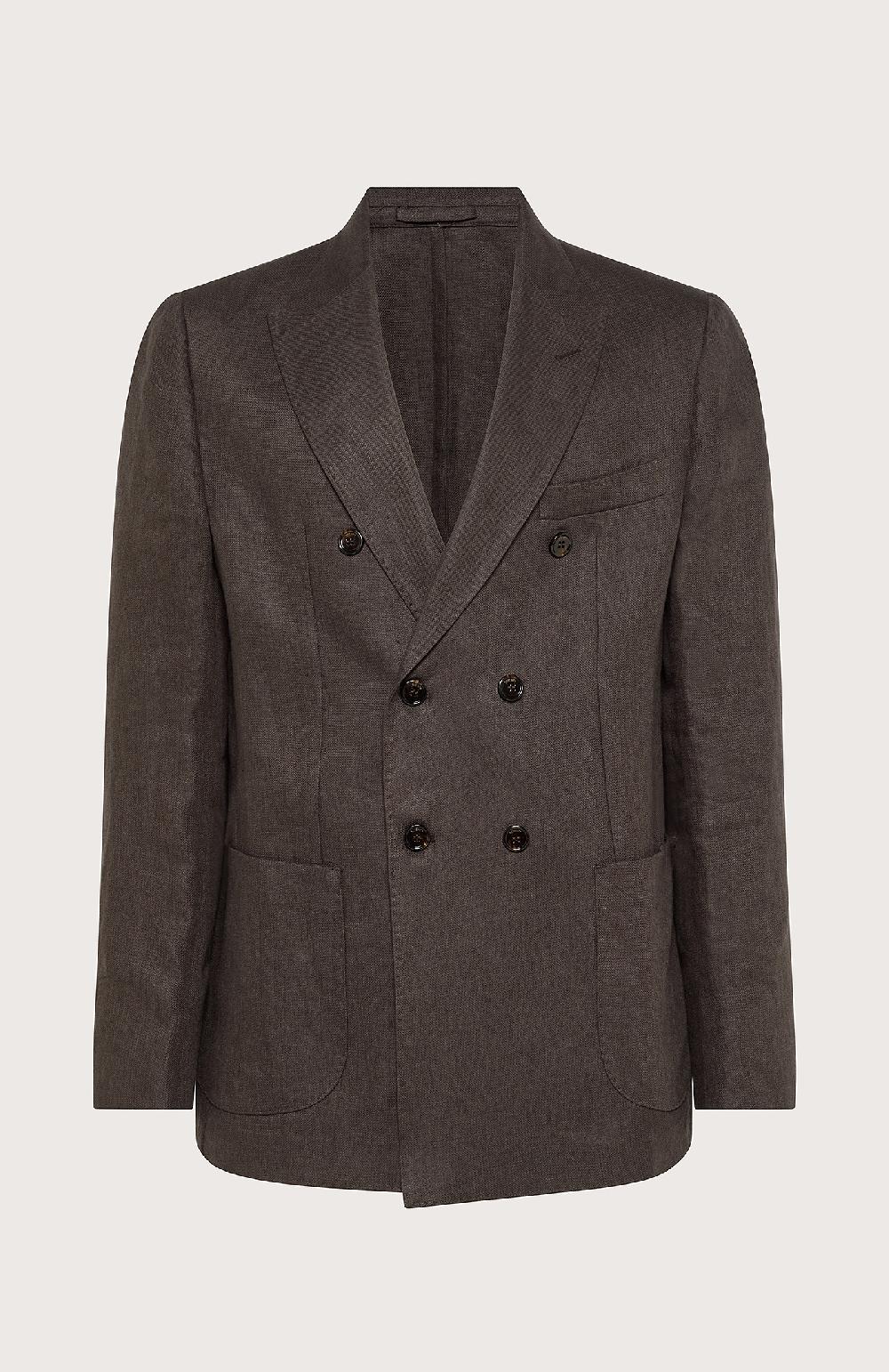 Seventy Giacca doppiopetto con rever a lancia - Col. Marrone