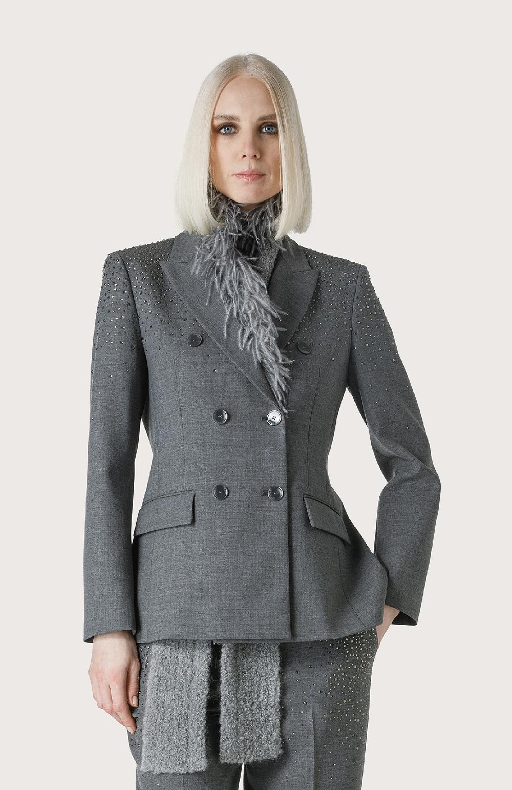 Seventy Giacca Doppiopetto Con Swarovski - Col. Grigio