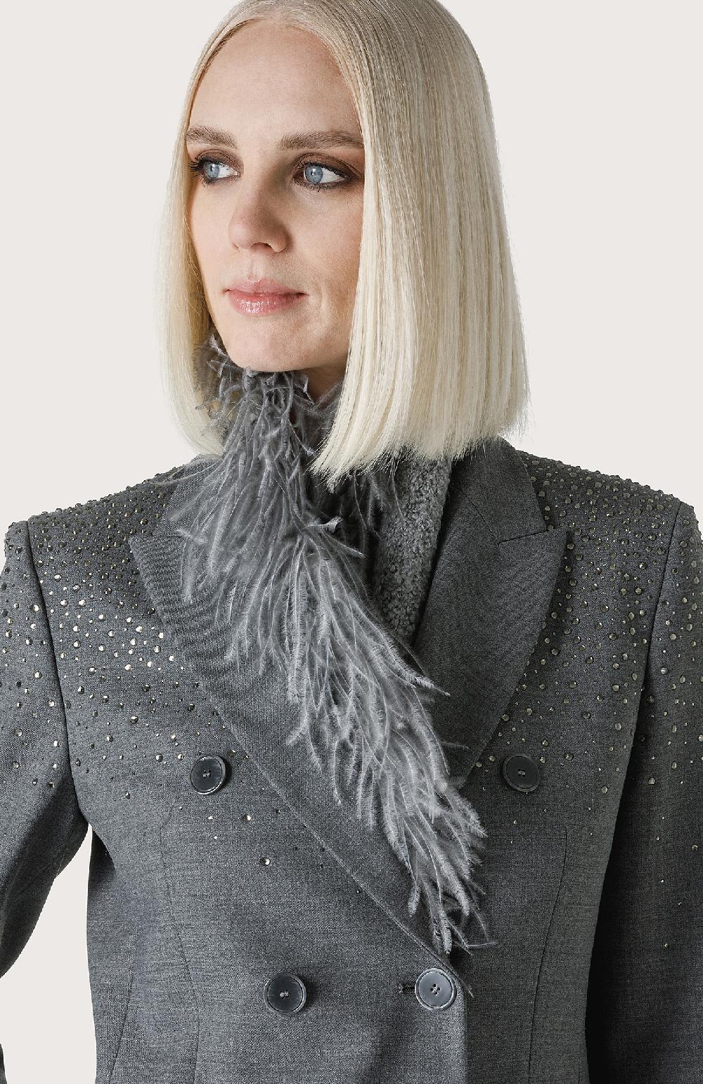 Seventy Giacca Doppiopetto Con Swarovski - Col. Grigio