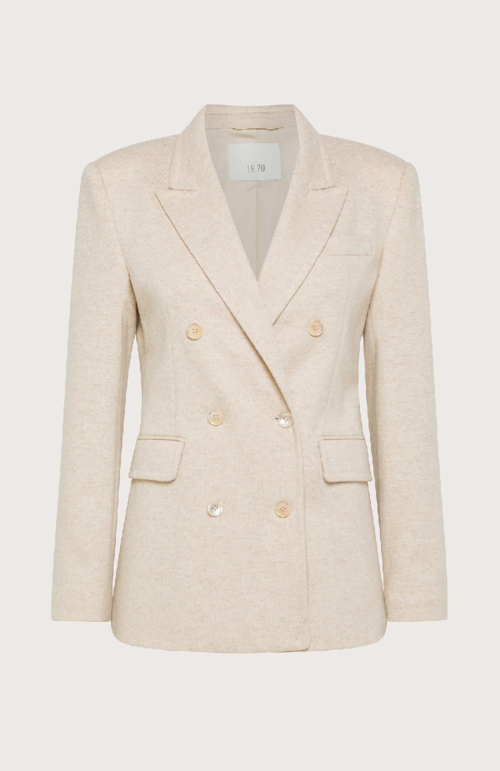 Seventy Giacca Doppiopetto Effetto Infeltrito - Col. Neutro