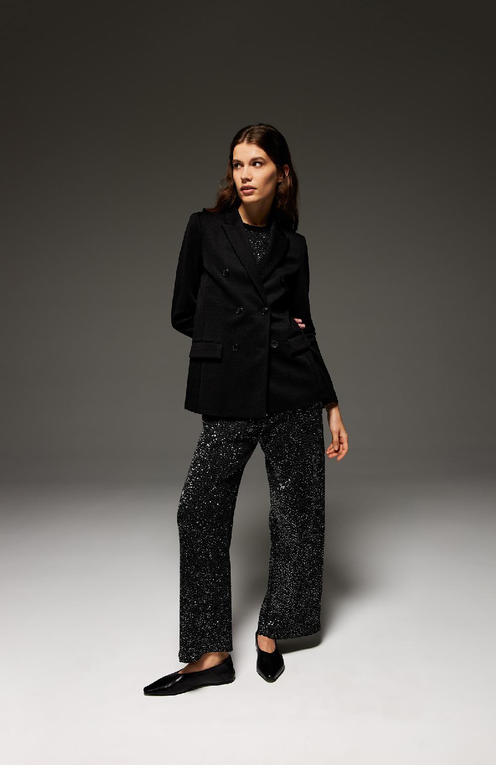 Seventy Giacca Doppiopetto In Maglia Armaturata - Col. Nero