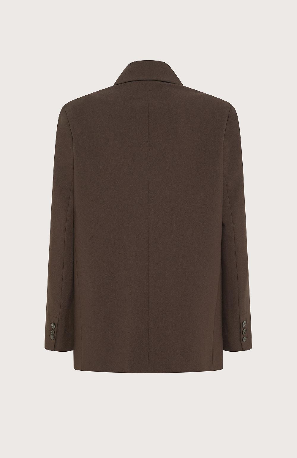 Seventy Giacca Doppiopetto In Poly Stretch - Col. Marrone