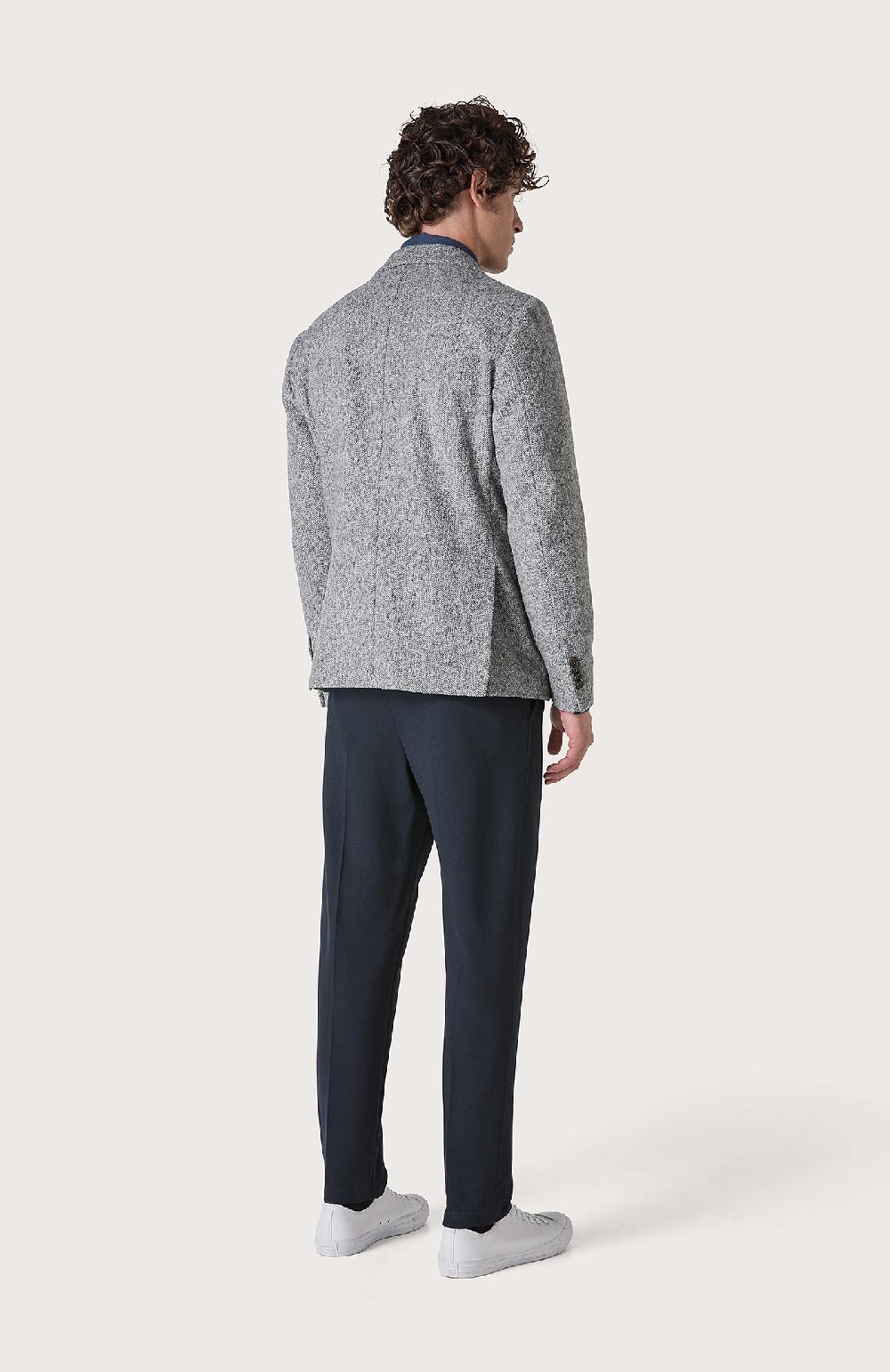 Seventy Giacca Monopetto Con Fantasia Tweed - Col. Grigio