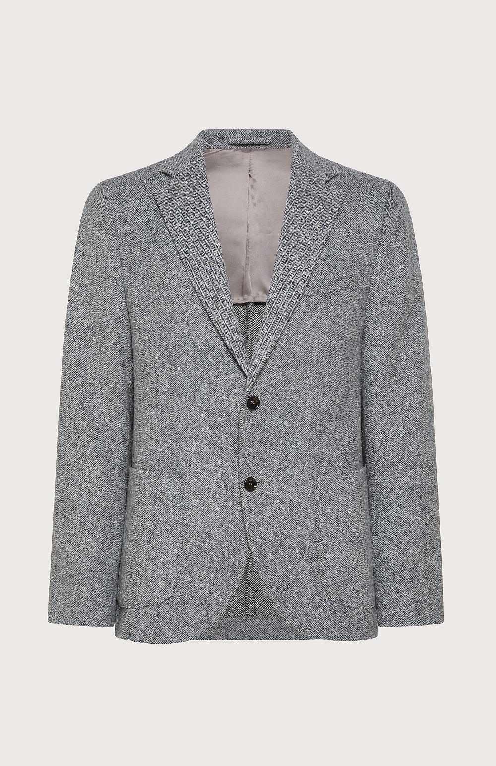 Seventy Giacca monopetto con fantasia tweed - Col. Grigio