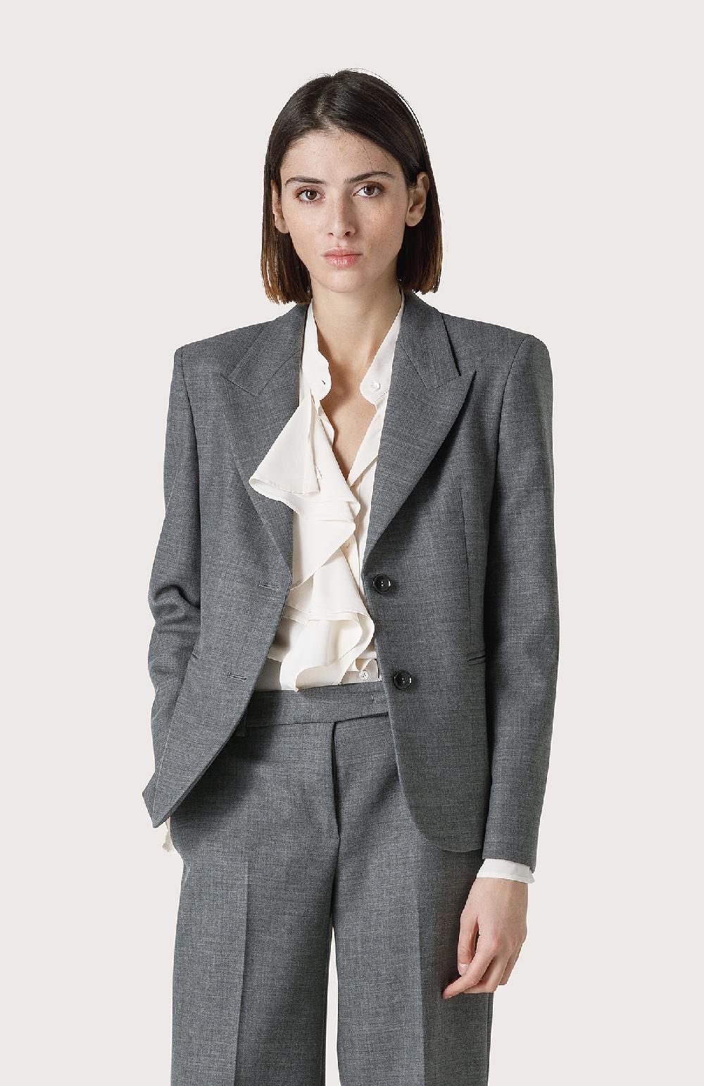 Seventy Giacca Monopetto Con Spacchi Su Manica - Col. Grigio