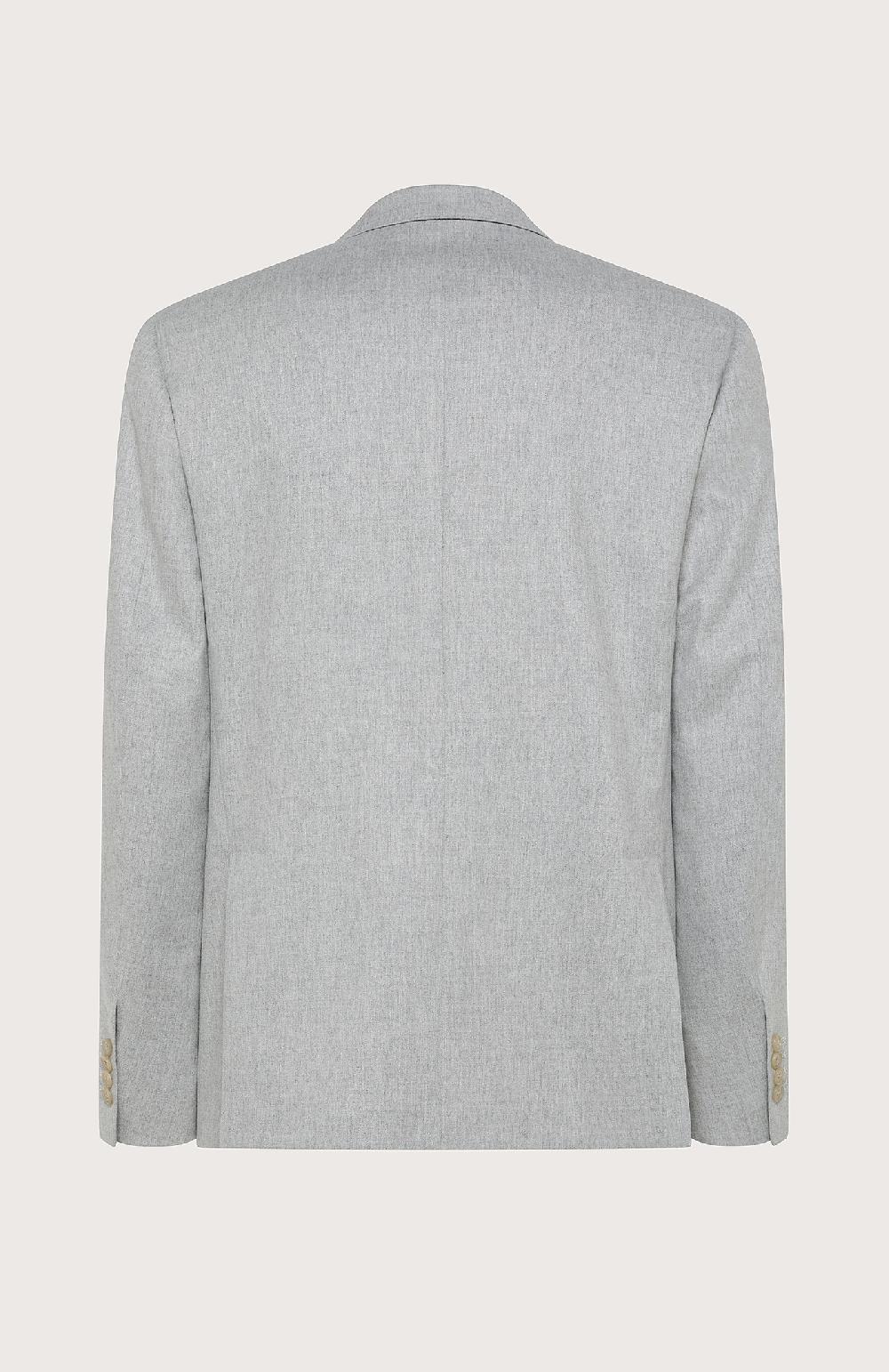 Seventy Giacca Monopetto In Flanella Cardata Monostretch - Col. Grigio
