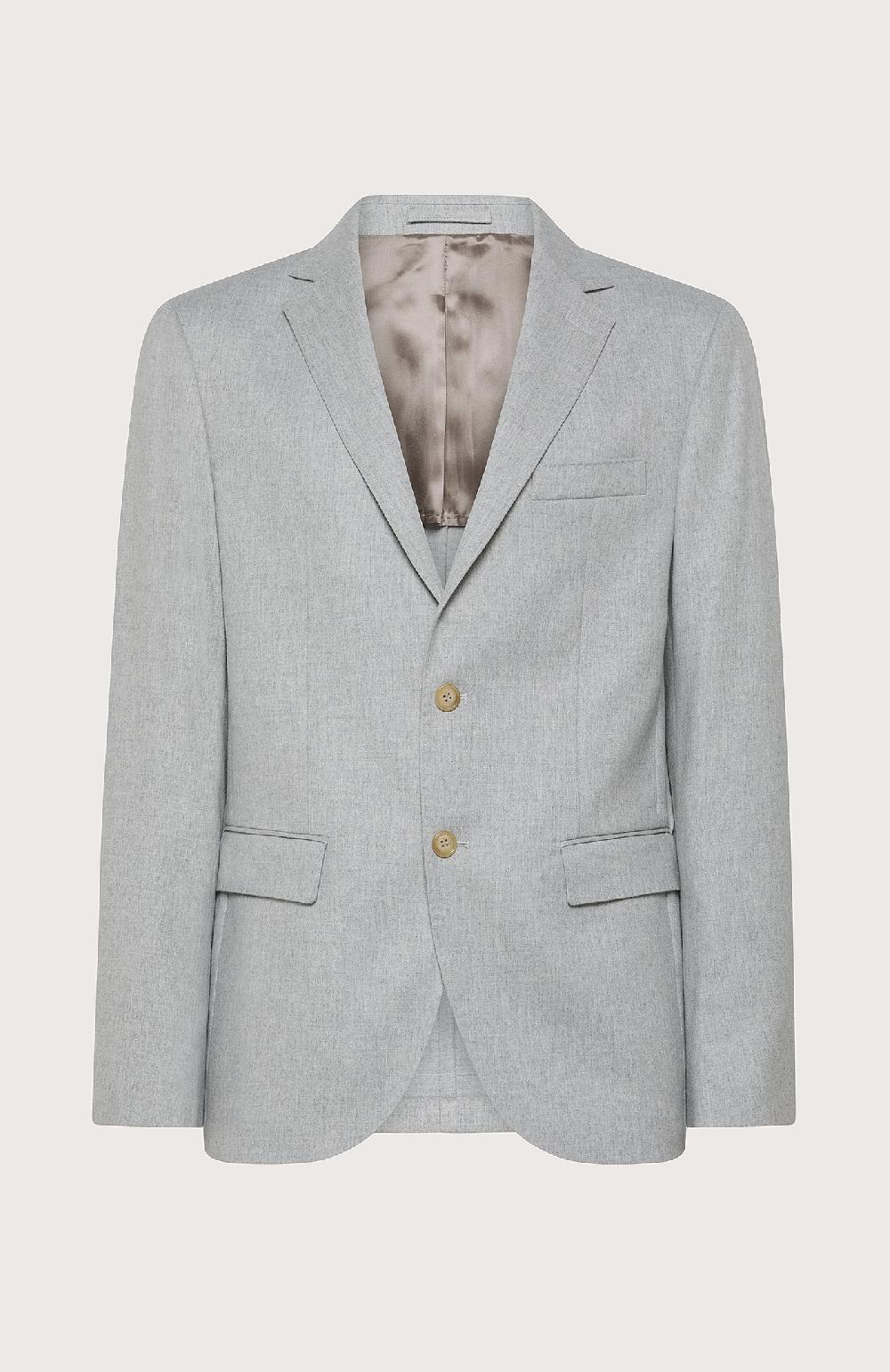 Seventy Giacca monopetto in flanella cardata monostretch - Col. Grigio