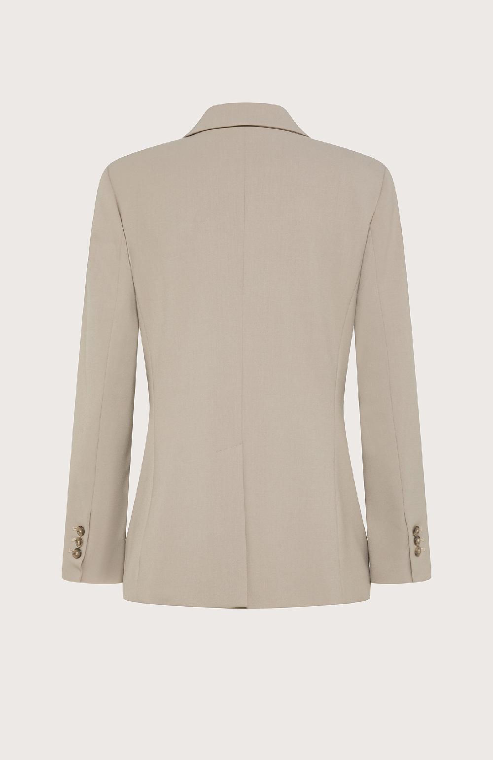 Seventy Giacca Monopetto In Gabardina Misto Lana - Col. Neutro