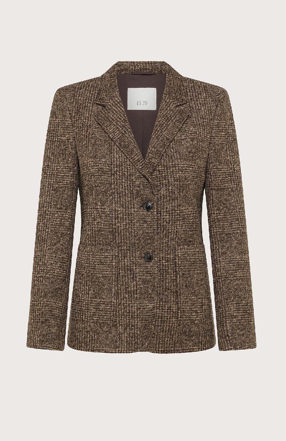 Seventy Giacca Monopetto In Principe Di Galles - Col. Marrone