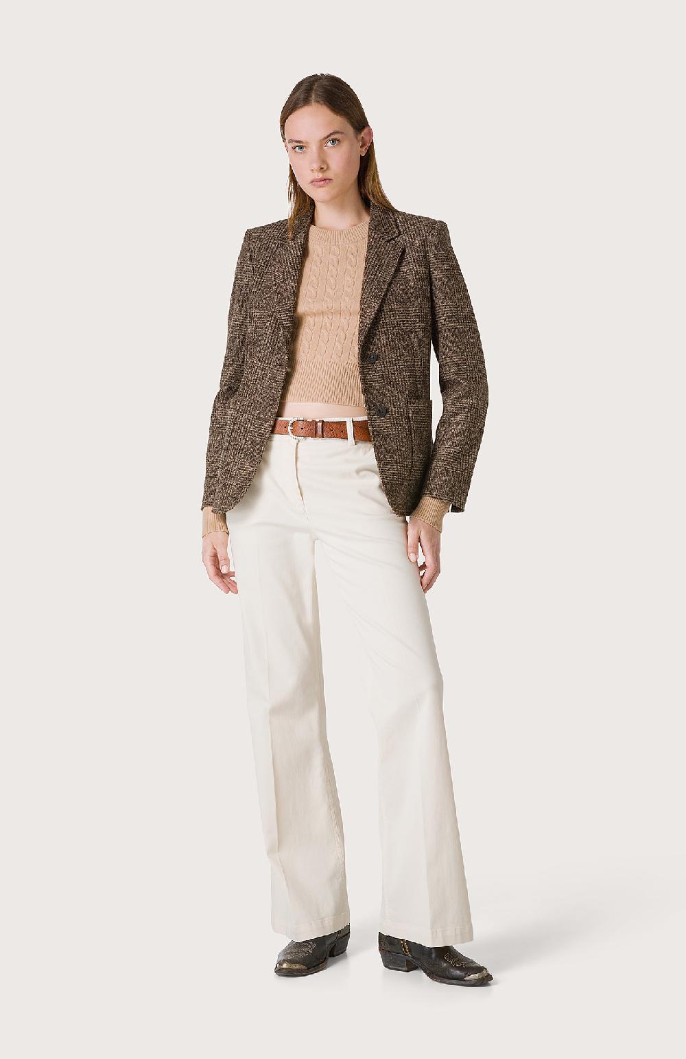 Seventy Giacca monopetto in principe di galles - Col. Marrone