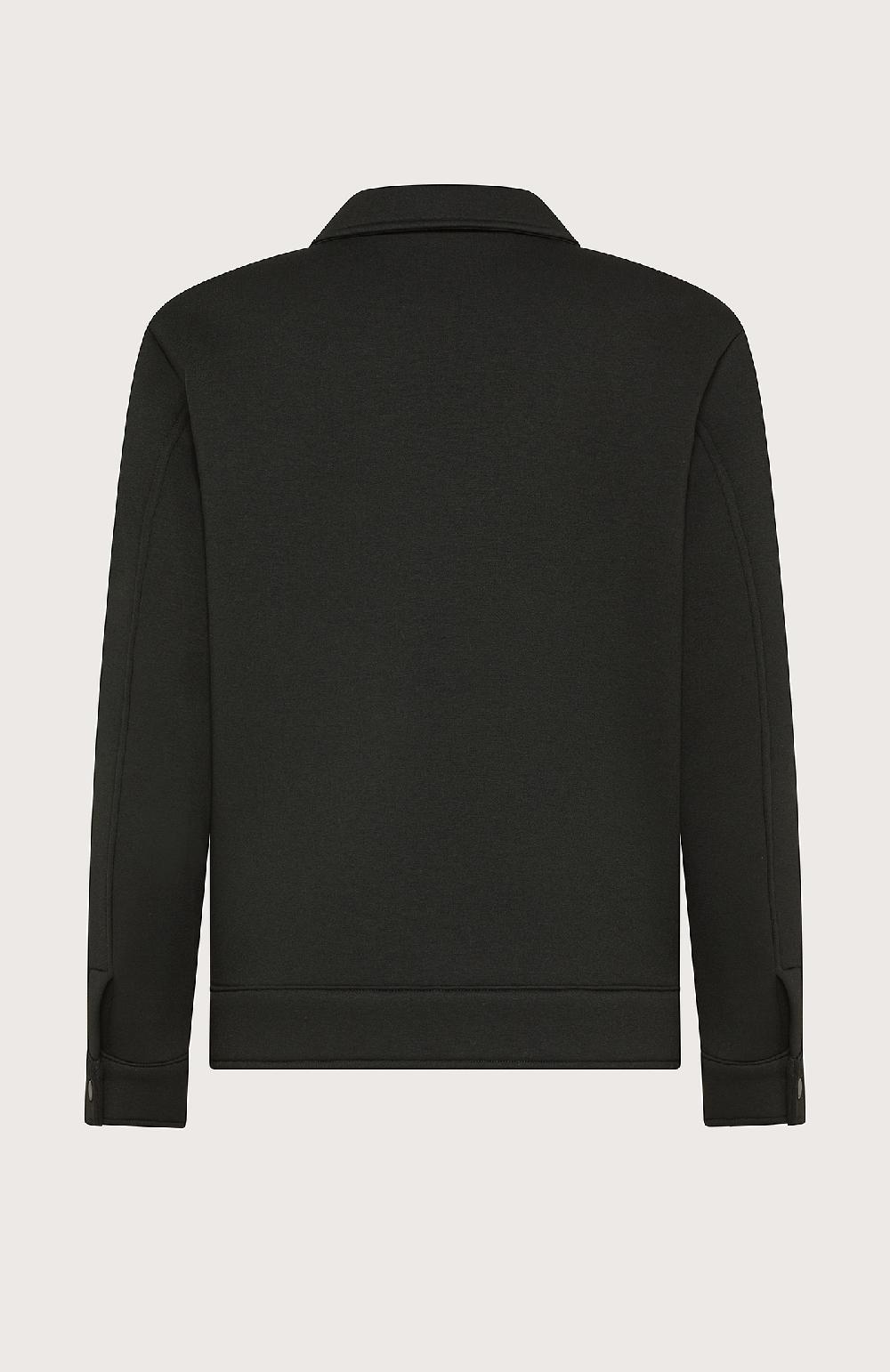 Seventy Giaccca Camicia In Neoprene Con Bottoncini Automatici - Col. Nero