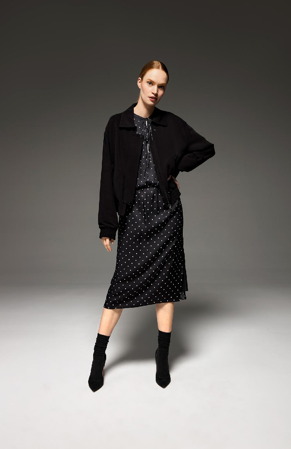 Seventy Giacchetta Con Zip In Cady Stretch - Col. Nero