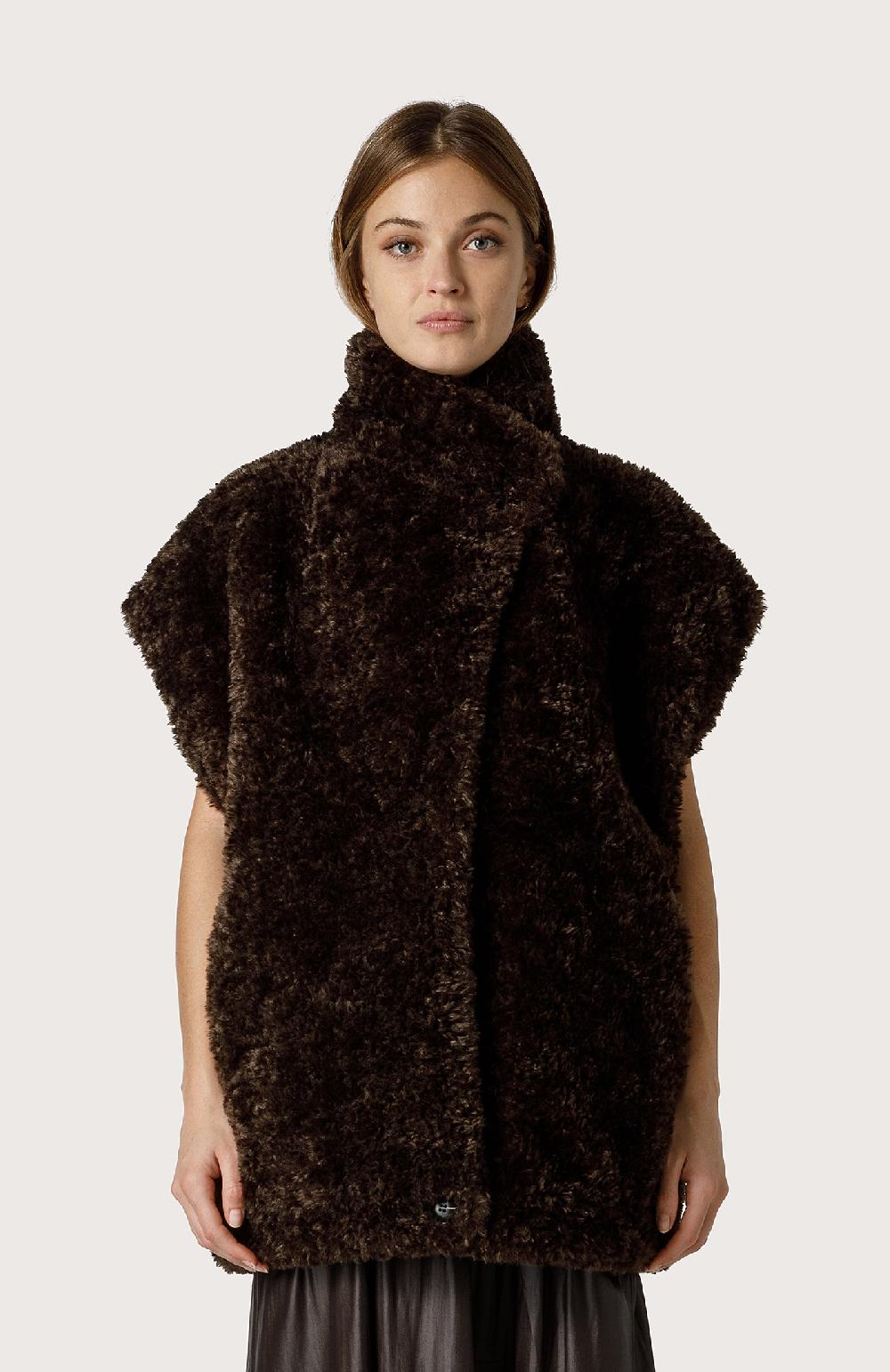 Seventy Gilet Reversibile In Eco Pelliccia - Col. Verde