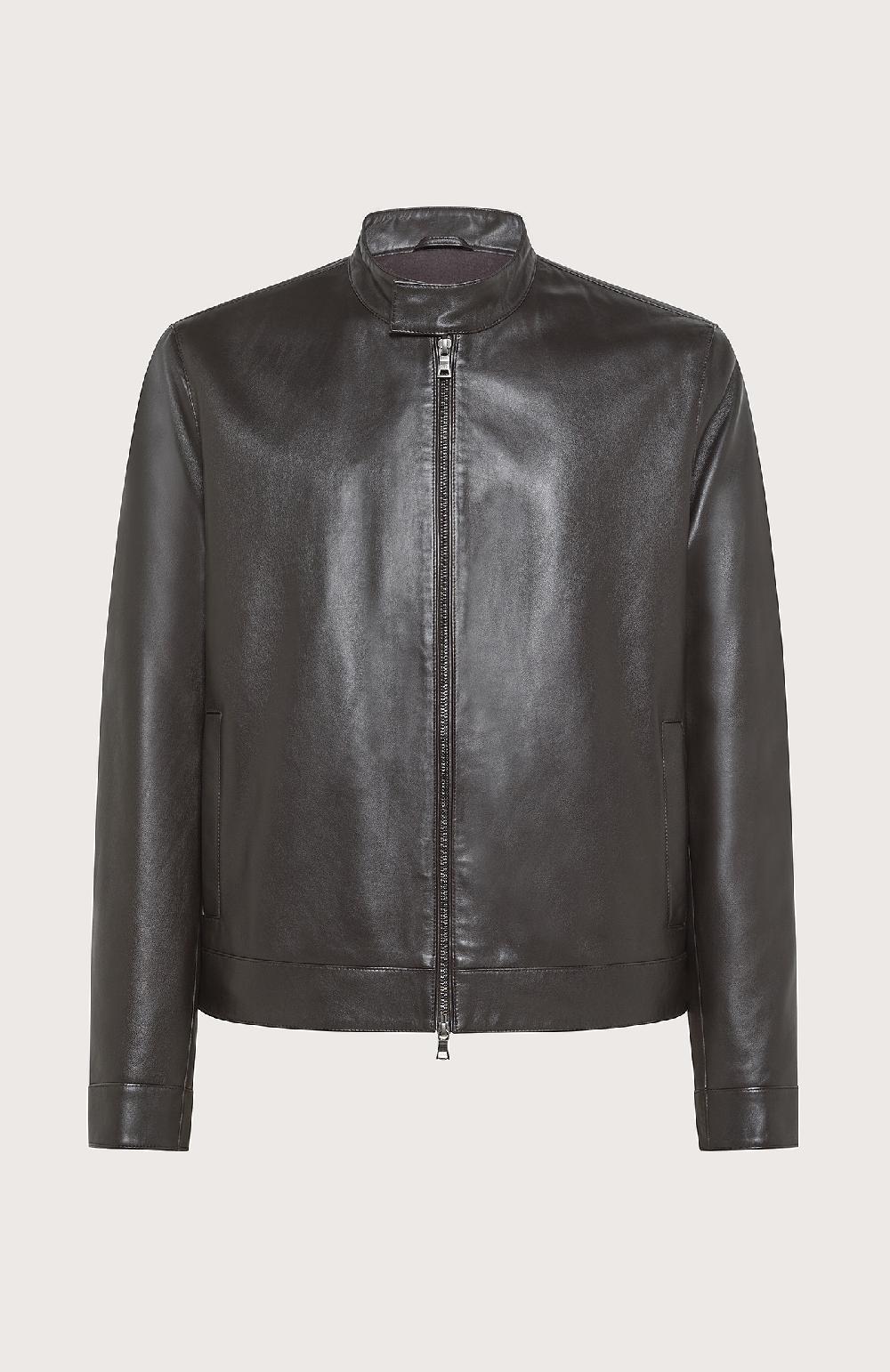 Seventy Giubbino corto con collo a fascetta - Col. Marrone