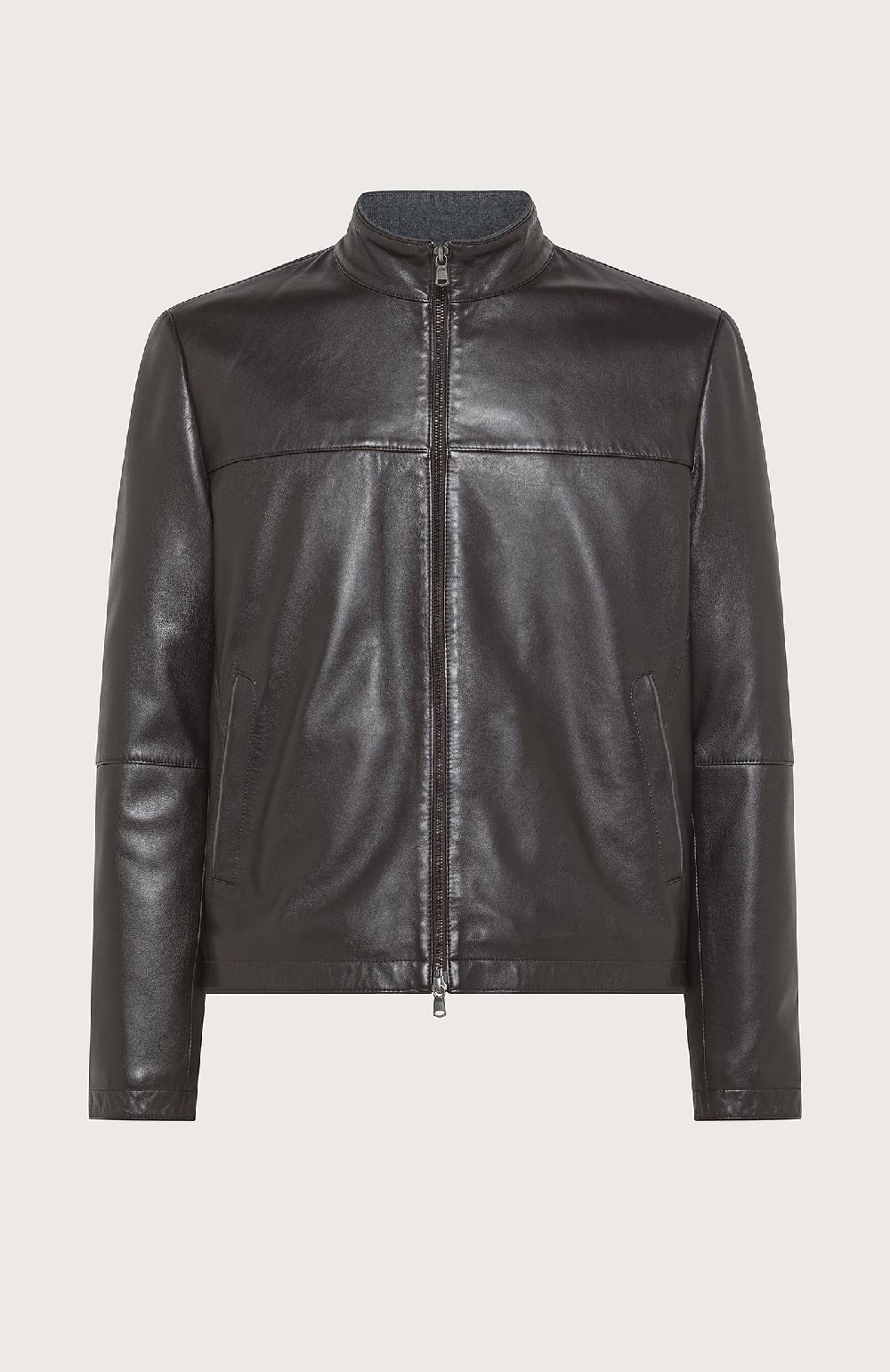 Seventy Giubbino corto con collo a fascetta - Col. Marrone