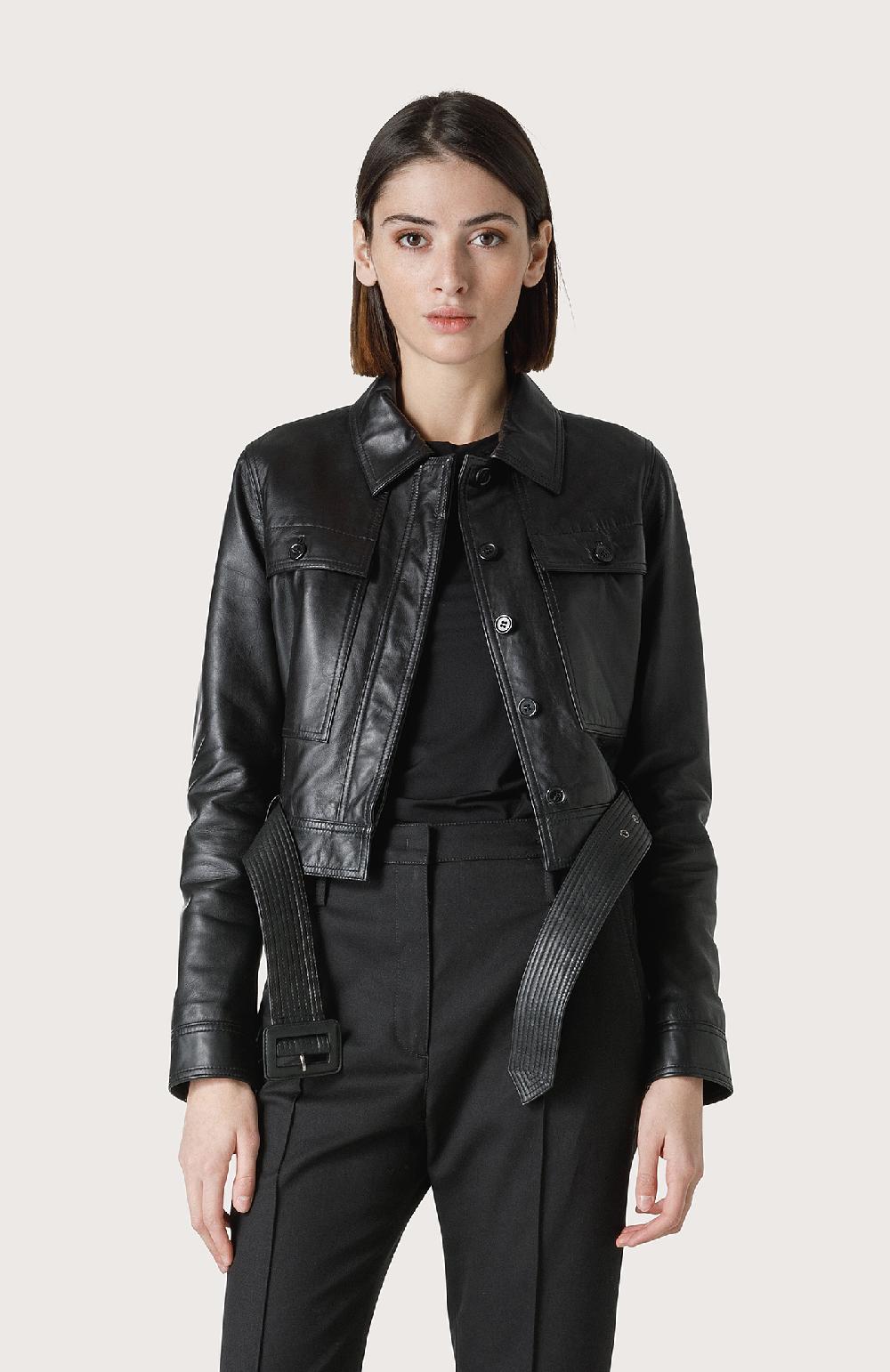 Seventy Giubbino Iper-avvitato Con Cintura - Col. Nero