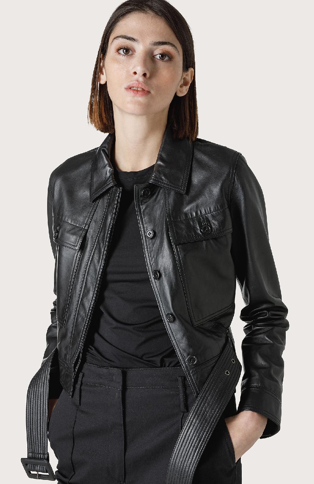 Seventy Giubbino Iper-avvitato Con Cintura - Col. Nero