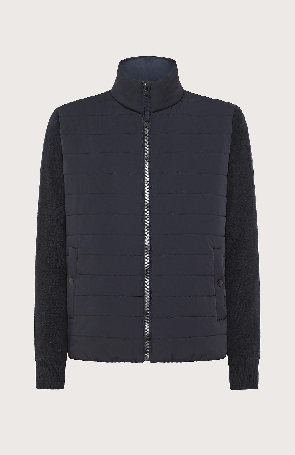 Seventy Giubbino tricot con davanti imbottito - Col. Blu