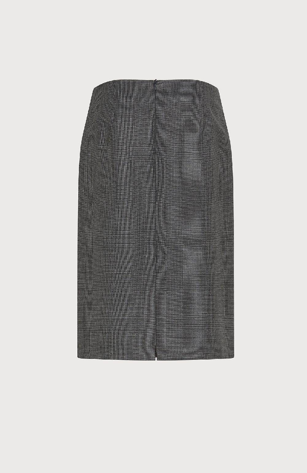 Seventy Gonna A Pieghe Davanti E Cinturino - Col. Grigio