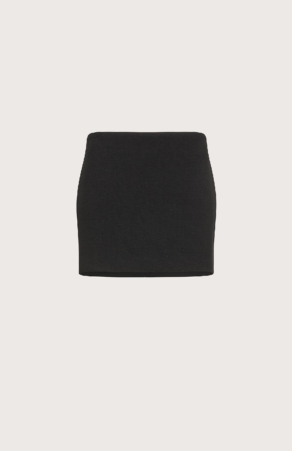 Seventy Gonna corta in misto lana bistretch - Col. Nero