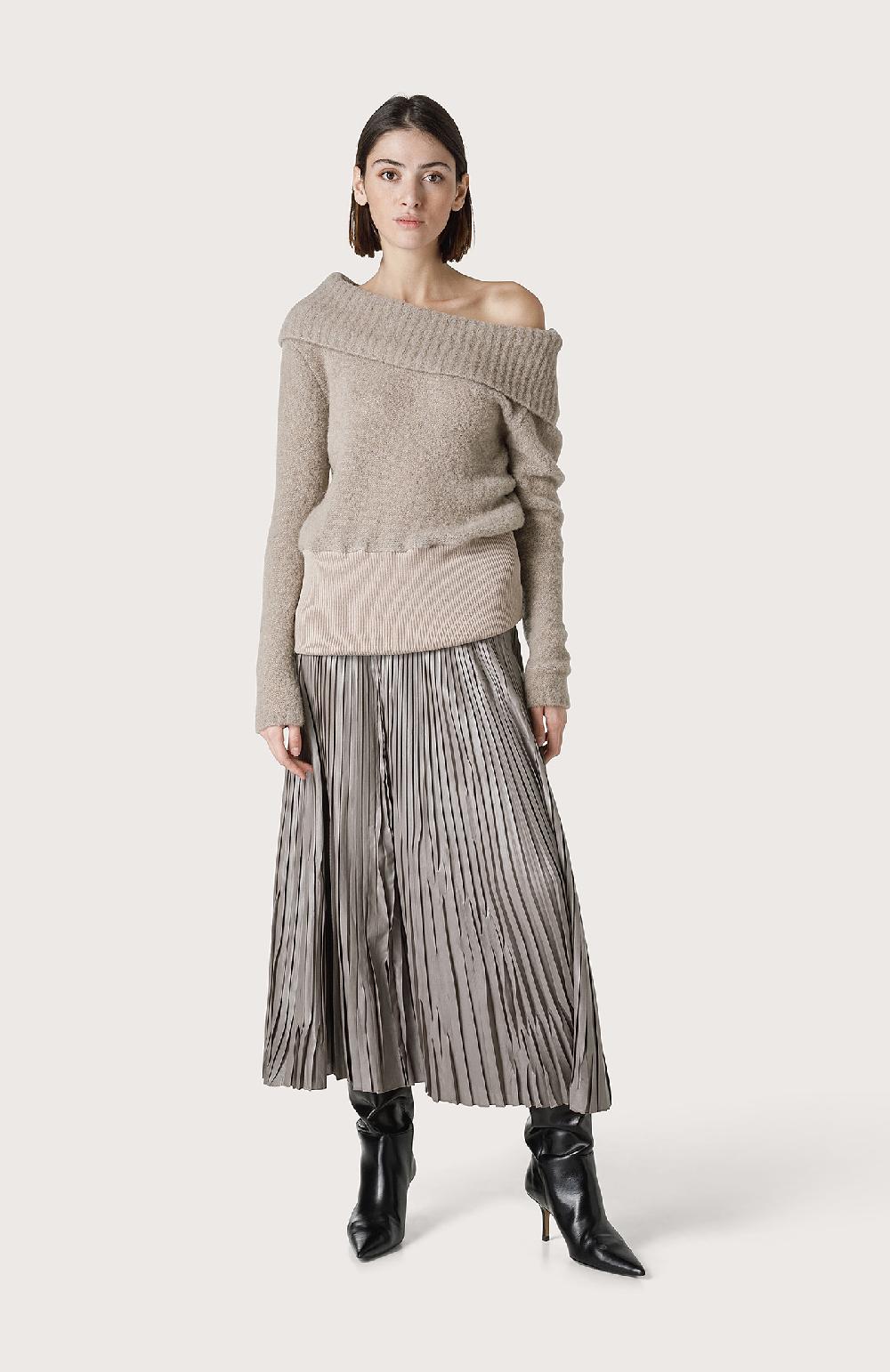 Seventy Gonna Longuette Effetto Stropicciato - Col. Grigio