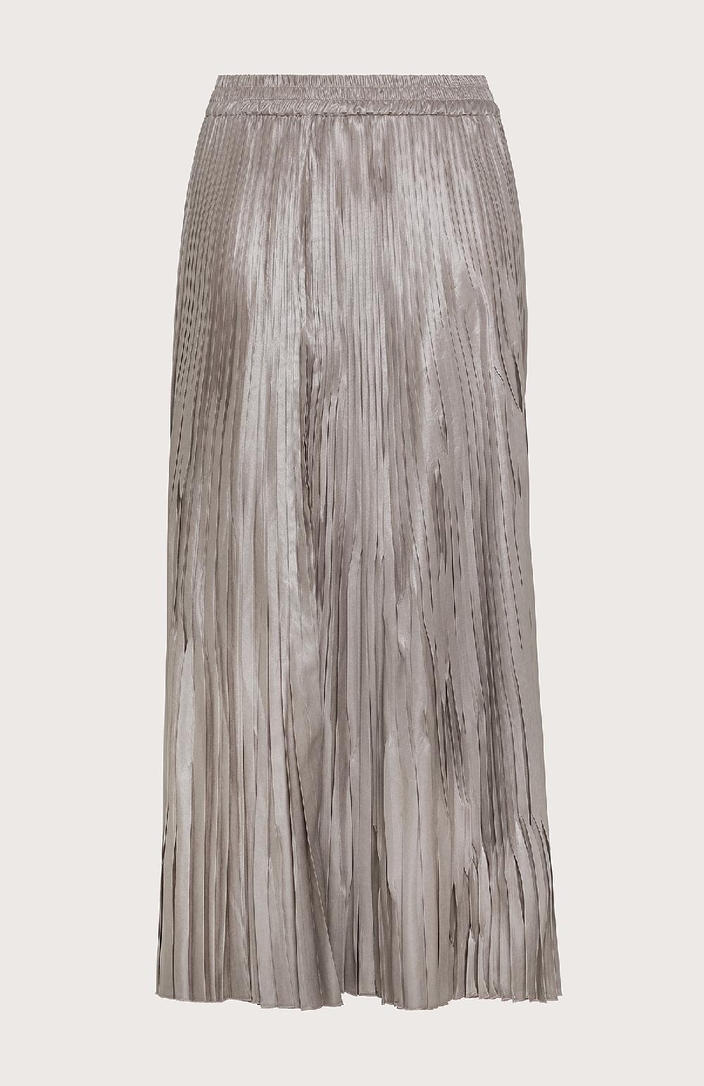 Seventy Gonna longuette effetto stropicciato - Col. Grigio