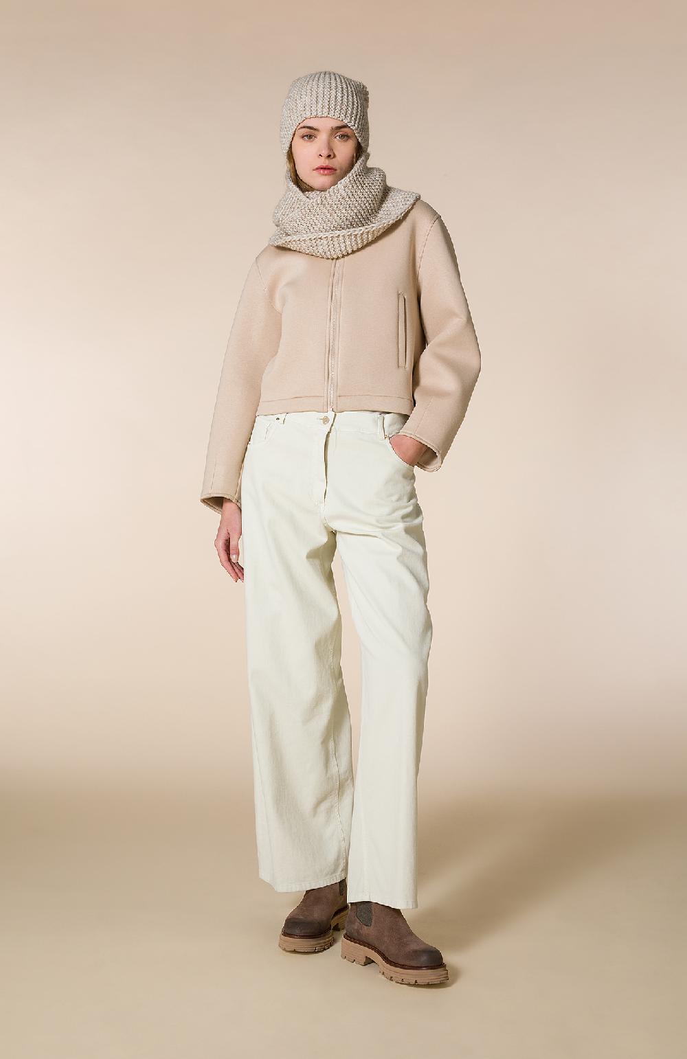 Seventy Jeans Lunghi A Vita Alta In Bull Tinto Capo - Col. Cream