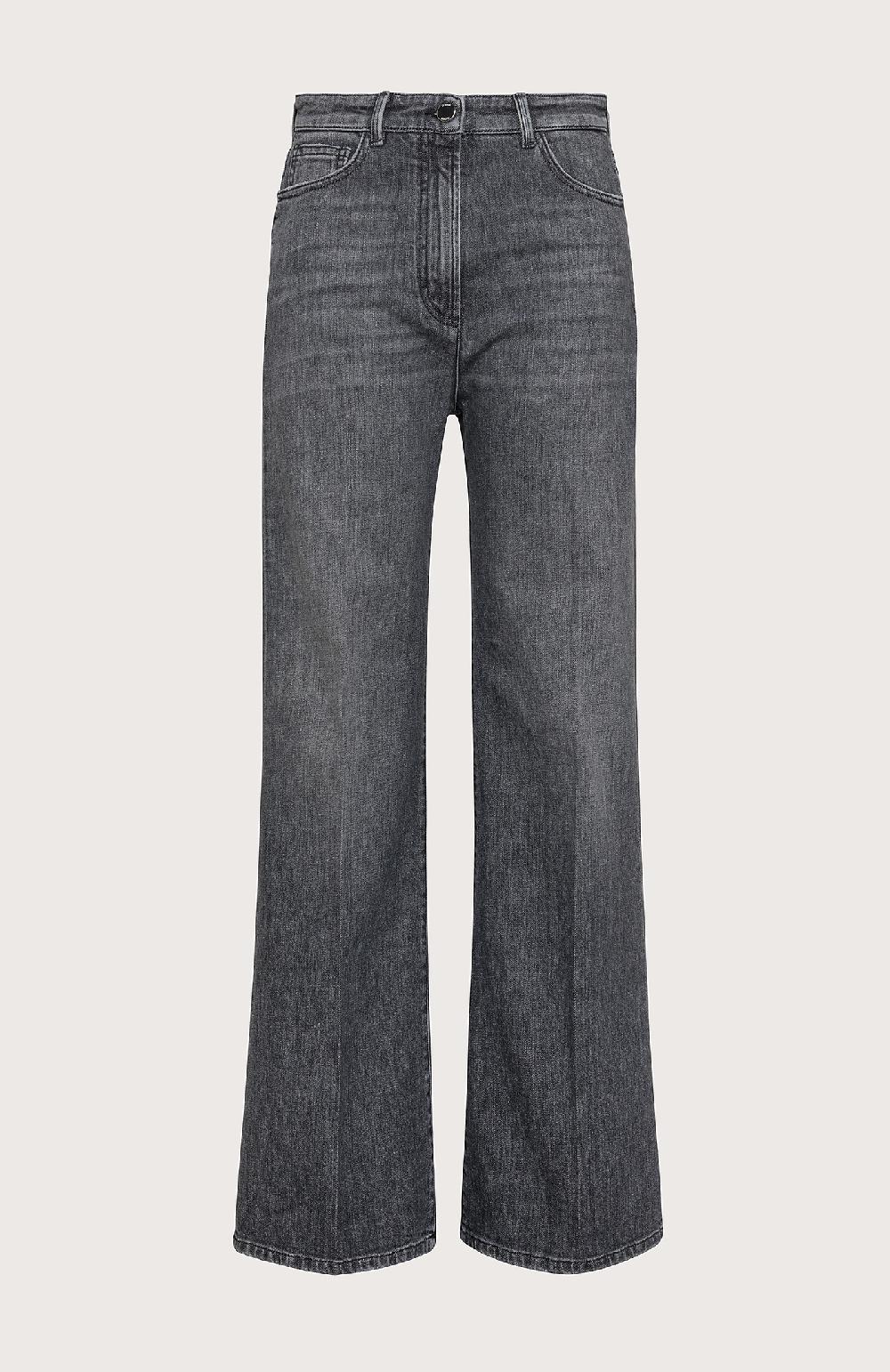 Seventy Jeans lunghi a vita alta in denim washed - Col. Nero