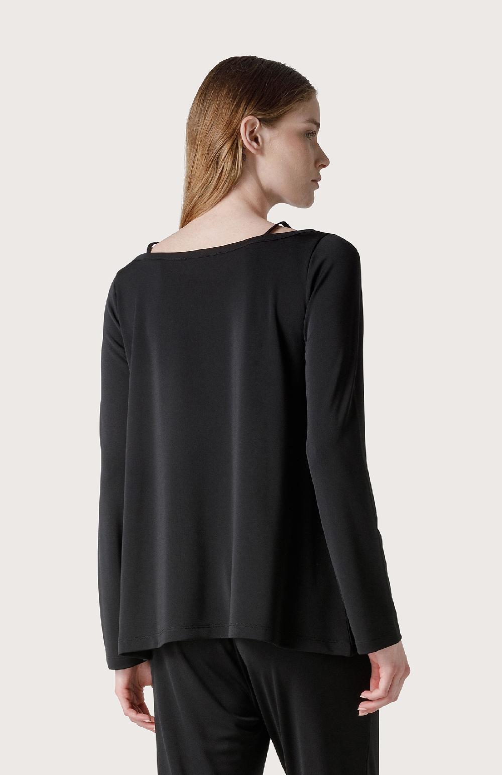 Seventy Maglia A Maniche Lunghe Scollo Barchetta - Col. Nero