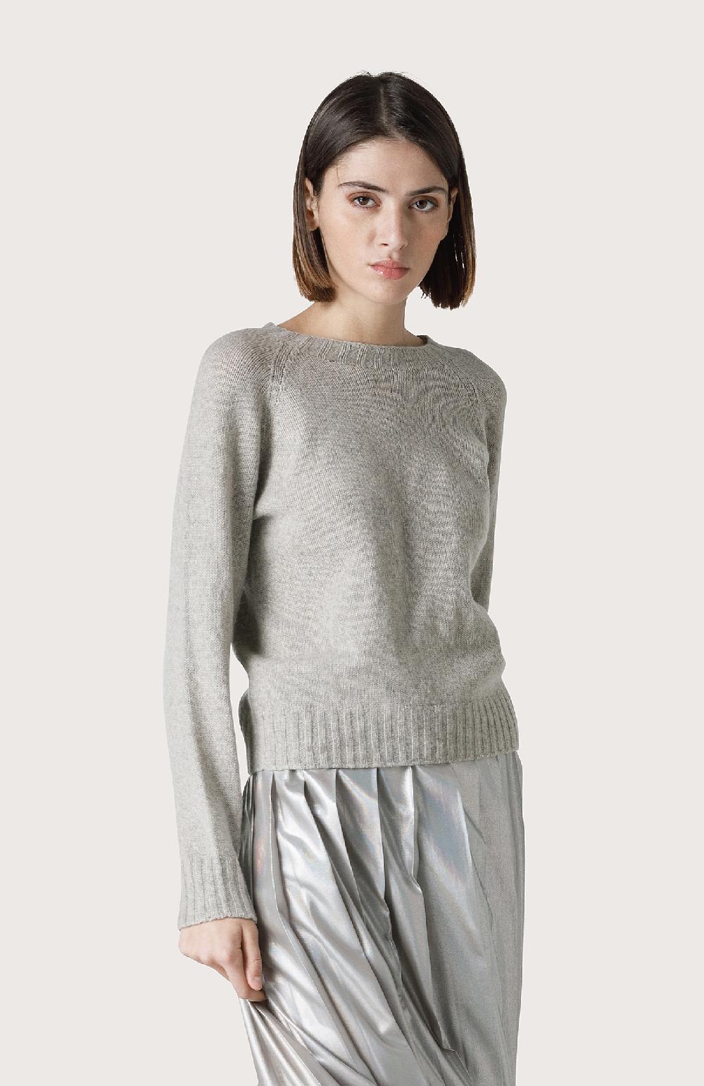 Seventy Maglia Cashmere Con Scollo Barchetta - Col. Grigio