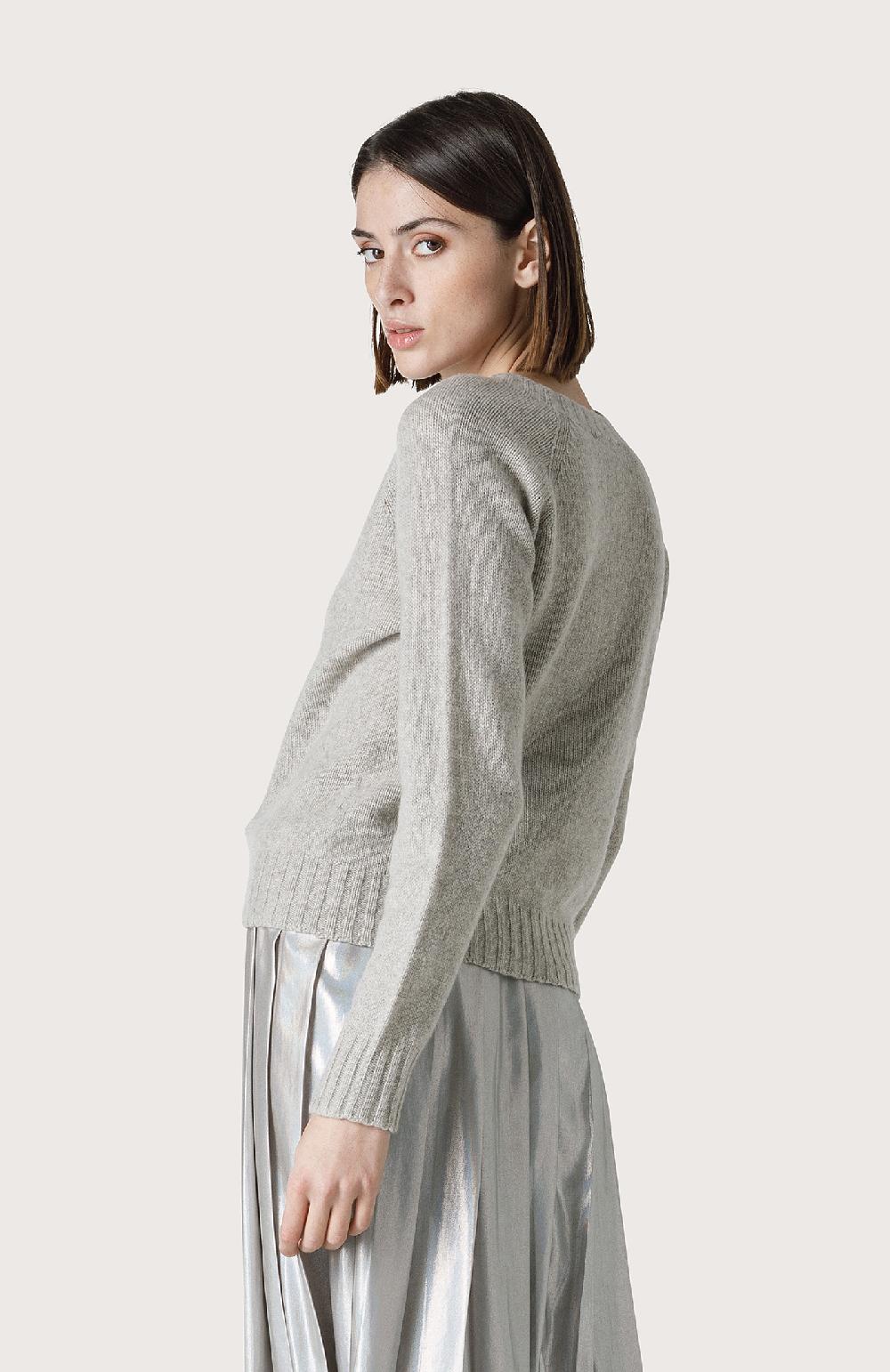 Seventy Maglia Cashmere Con Scollo Barchetta - Col. Grigio